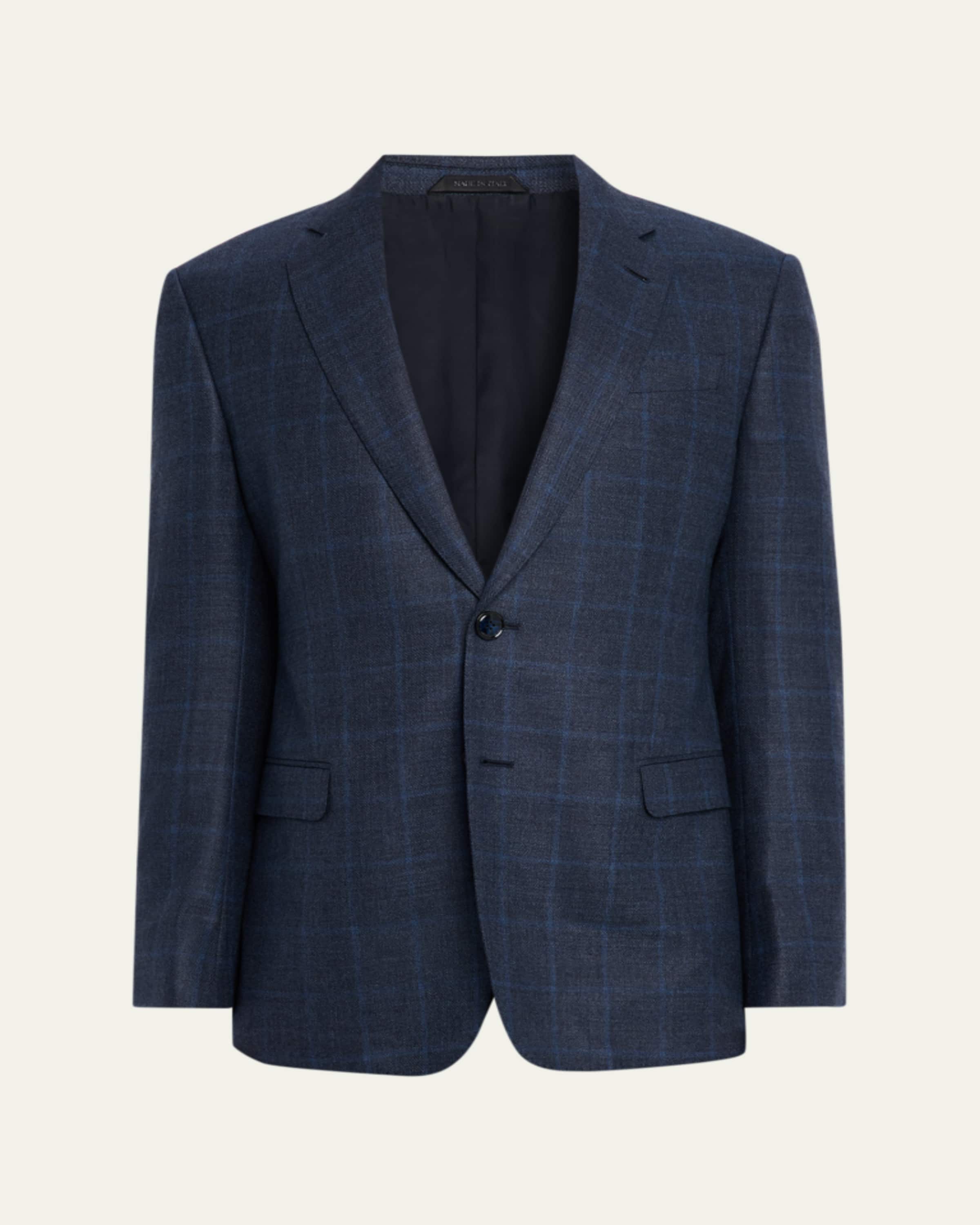 Giorgio Armani Men's Honeycomb Satin Peak Lapel Dinner Jacket
