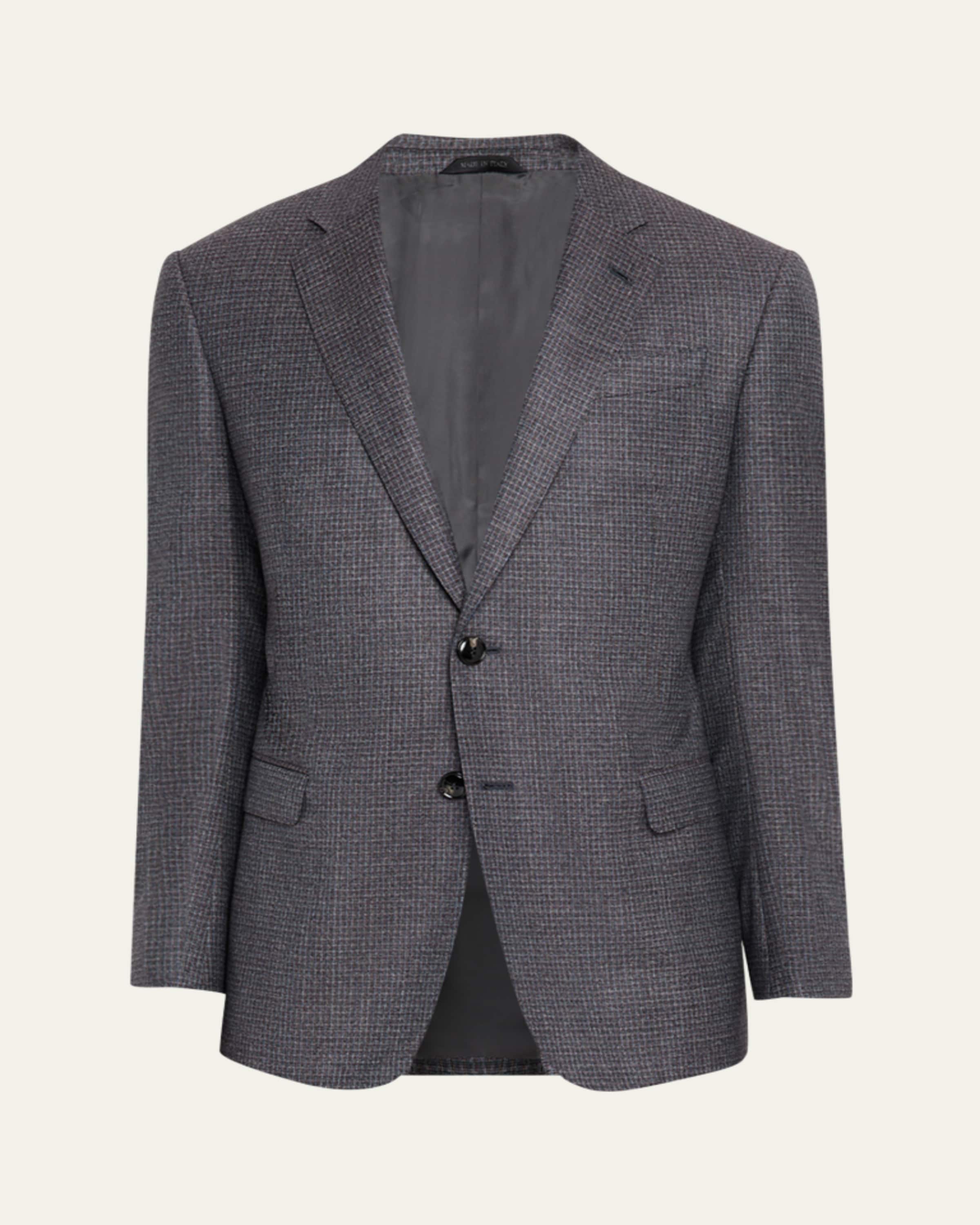 Giorgio Armani Men's Textured Wool and Cashmere G Line Sport Coat
