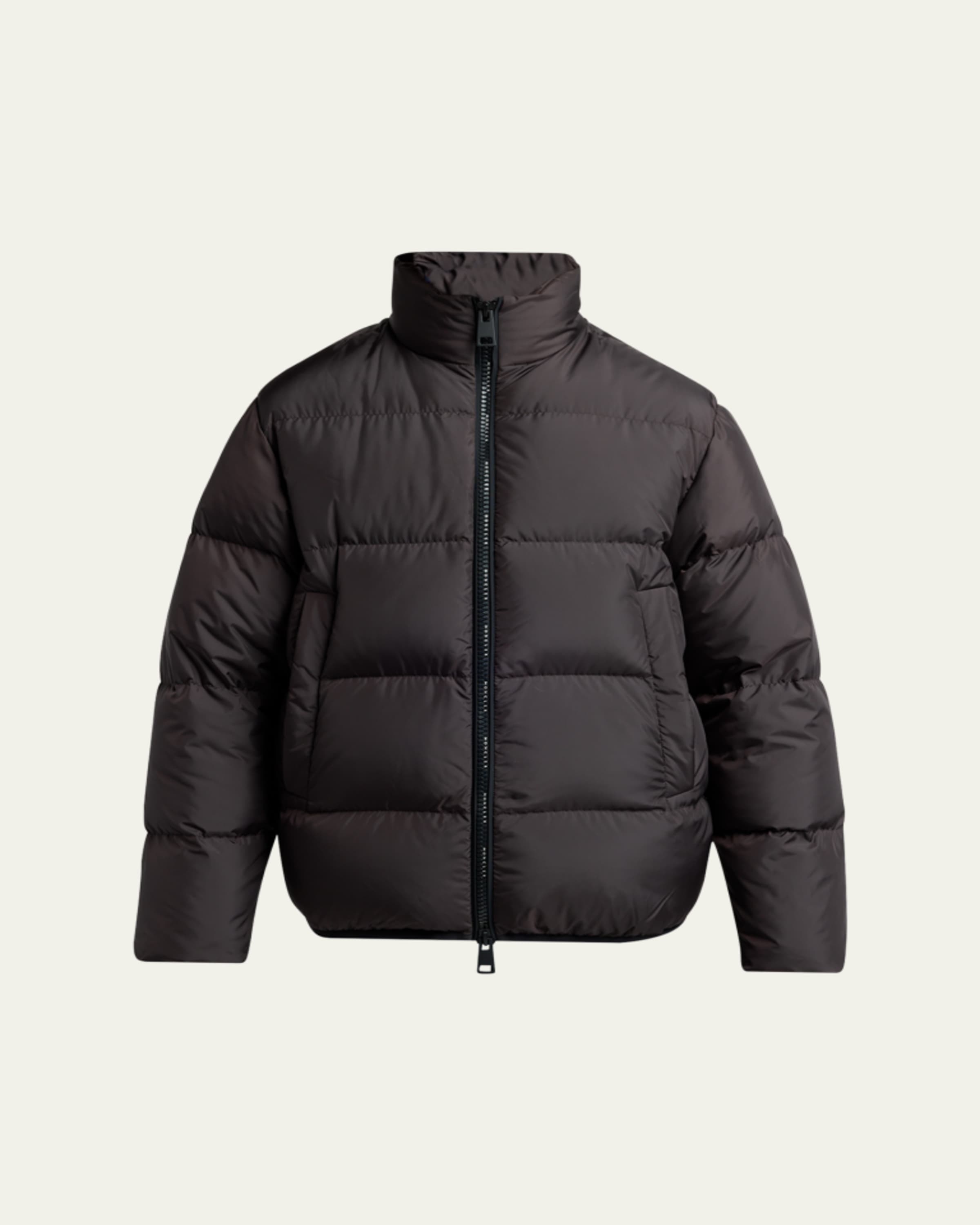 Moncler Men's Teddy Boucle Full-Zip Jacket - Bergdorf Goodman