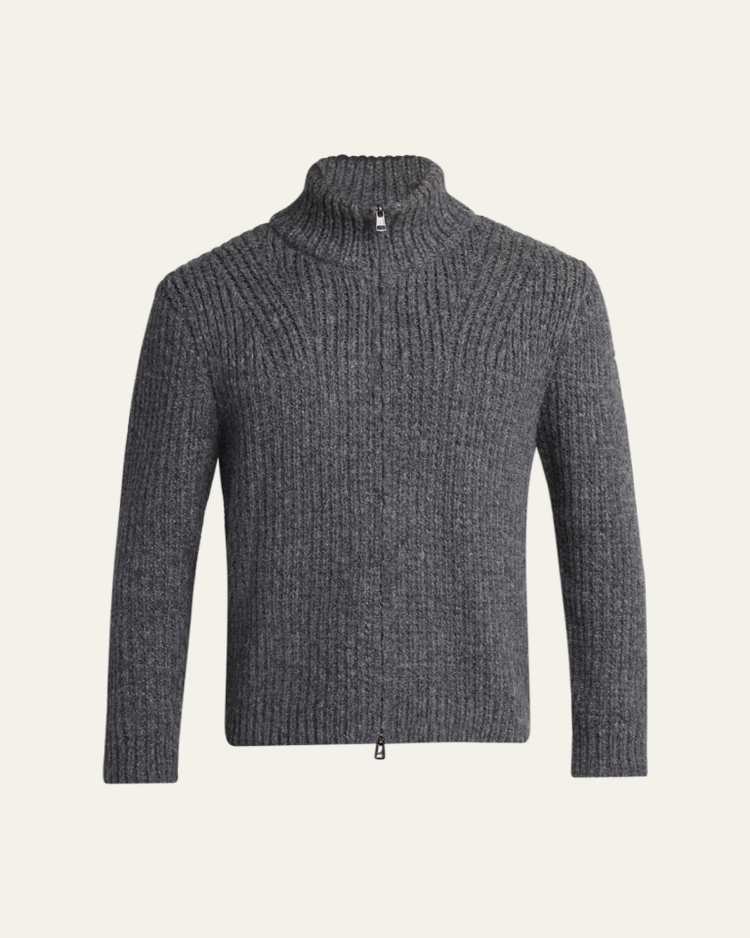 Moncler Men's Gabardine Snap-Front Overshirt - Bergdorf Goodman