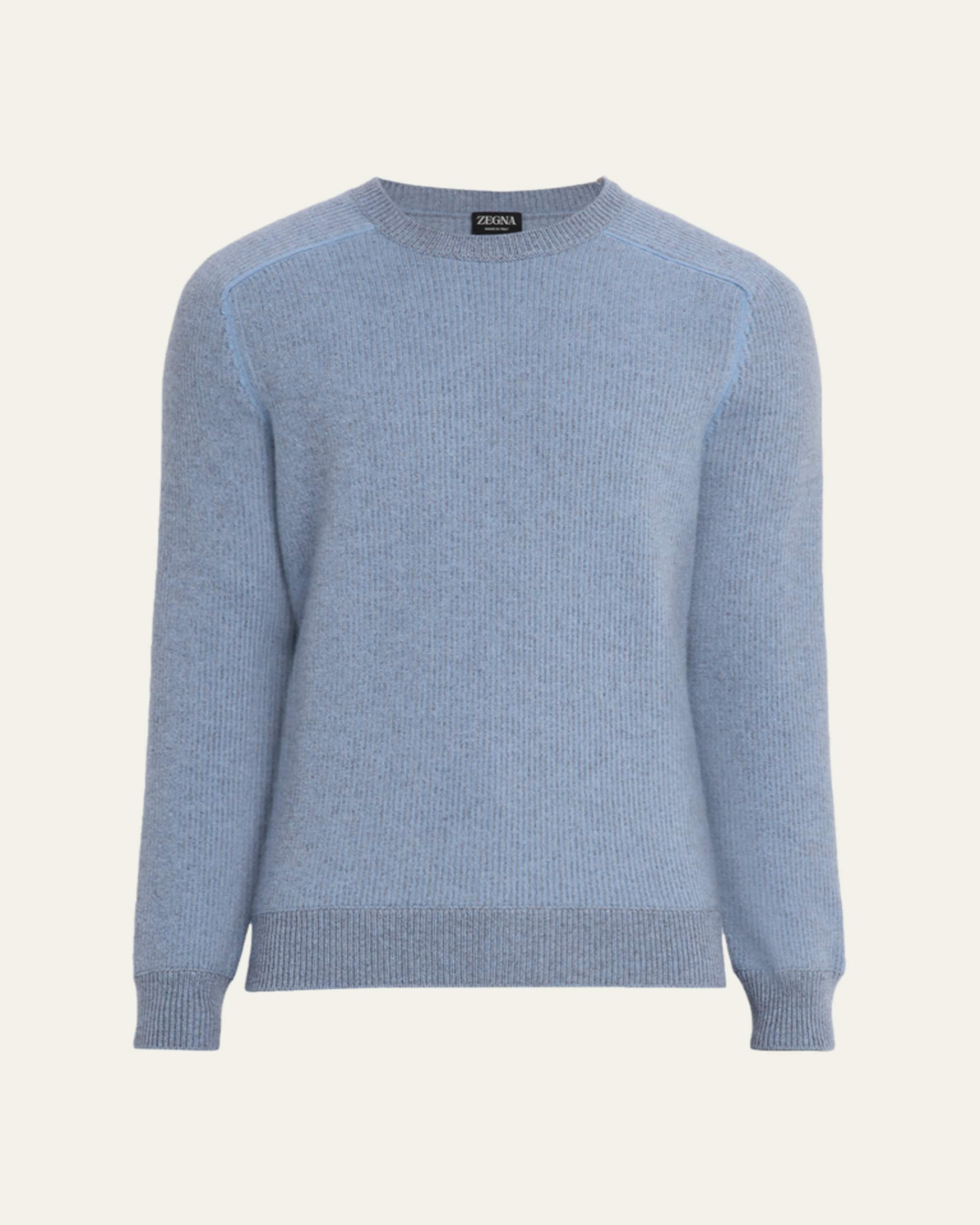 ZEGNA Men's Oasi Cashmere Johnny Collar Polo Sweater - Bergdorf