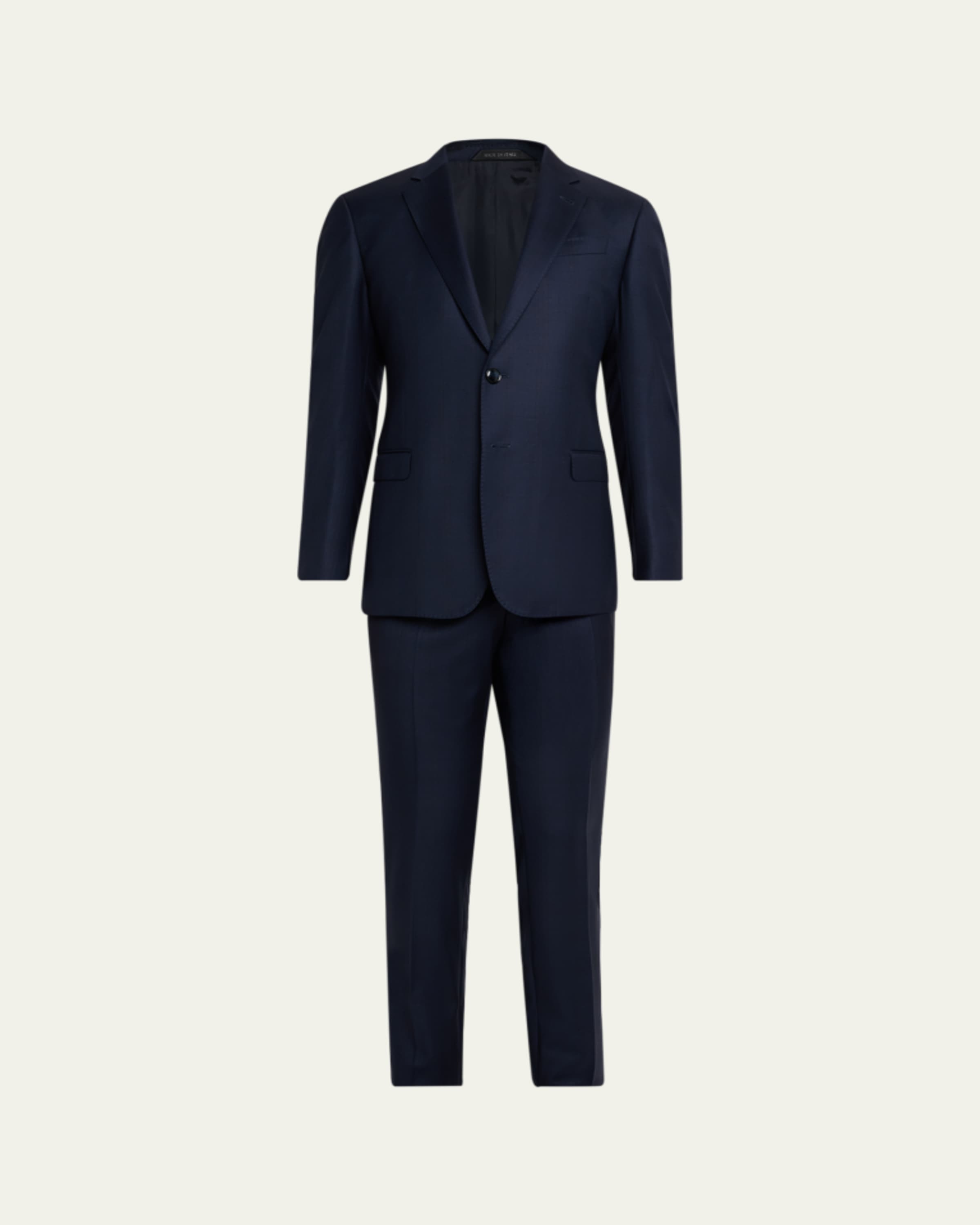 Giorgio Armani Men's Solid Wool Suit - Bergdorf Goodman