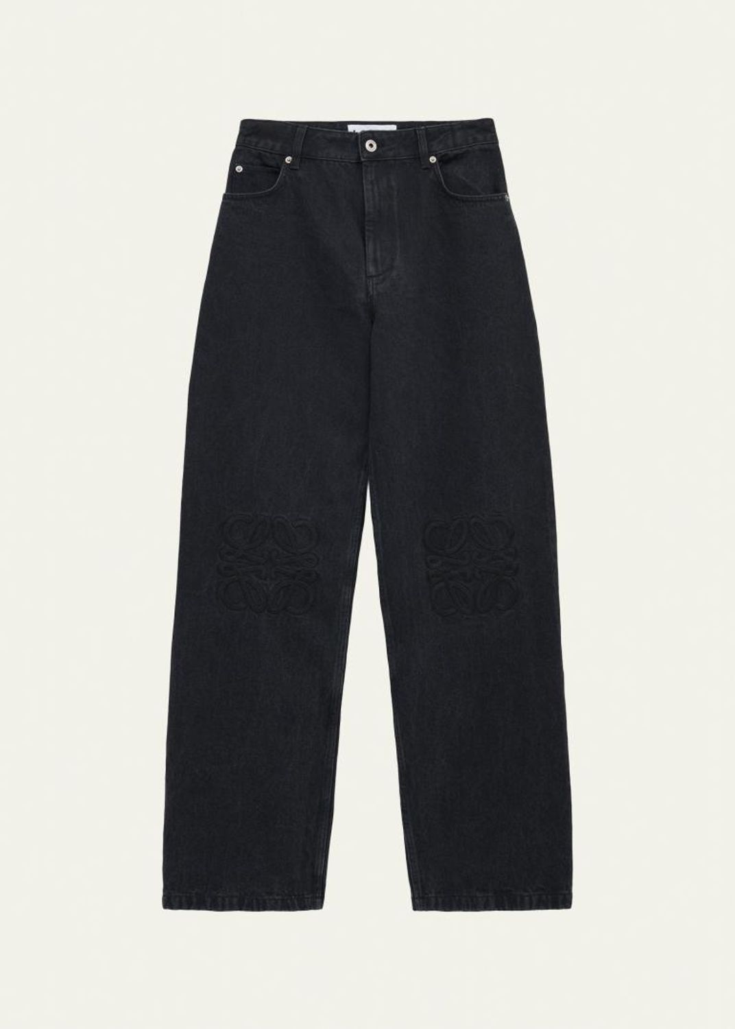 LOEWE D-Ring Belted Wide-Leg Jeans - Bergdorf Goodman
