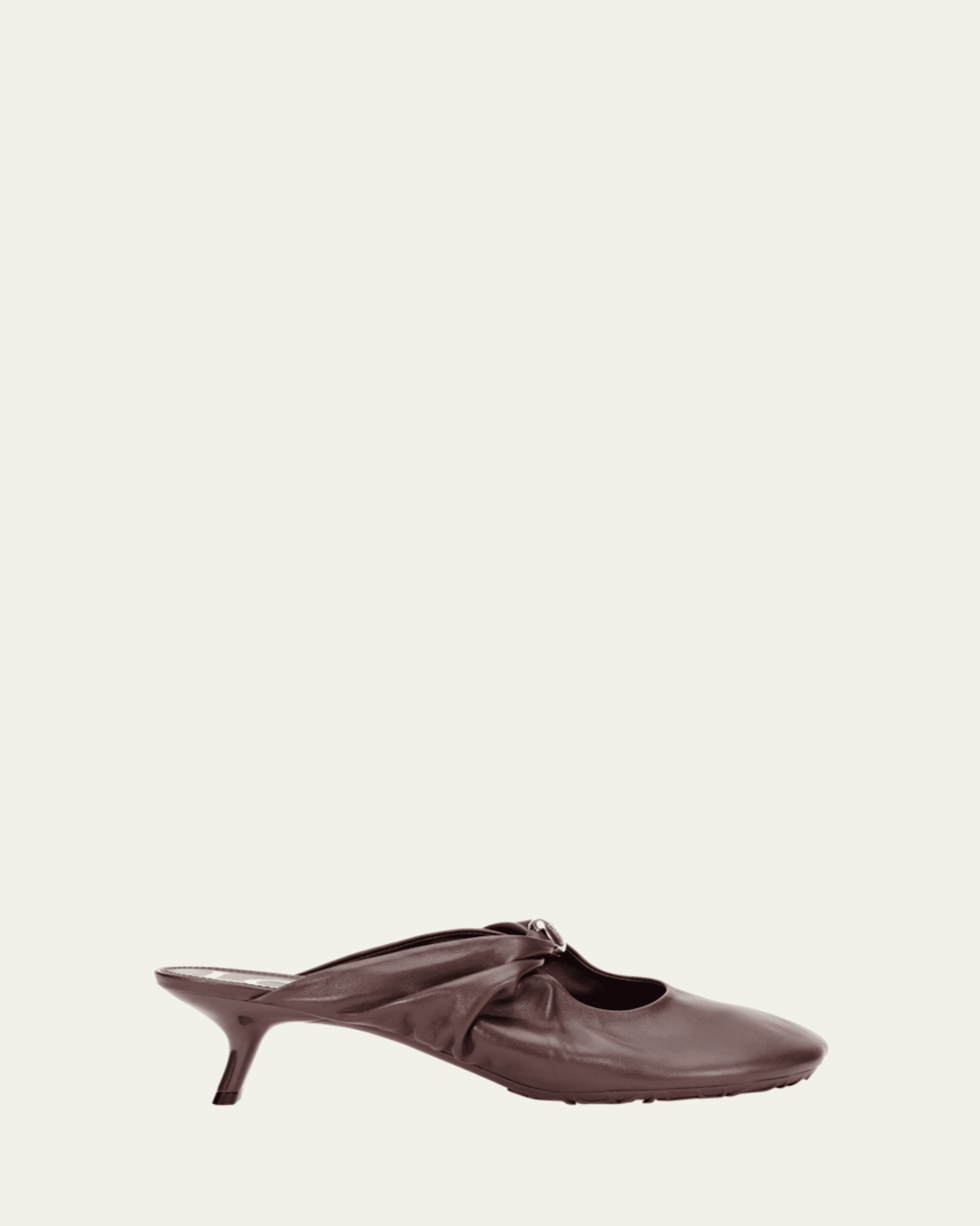 Pebble Floral-Printed Soft Leather Mules