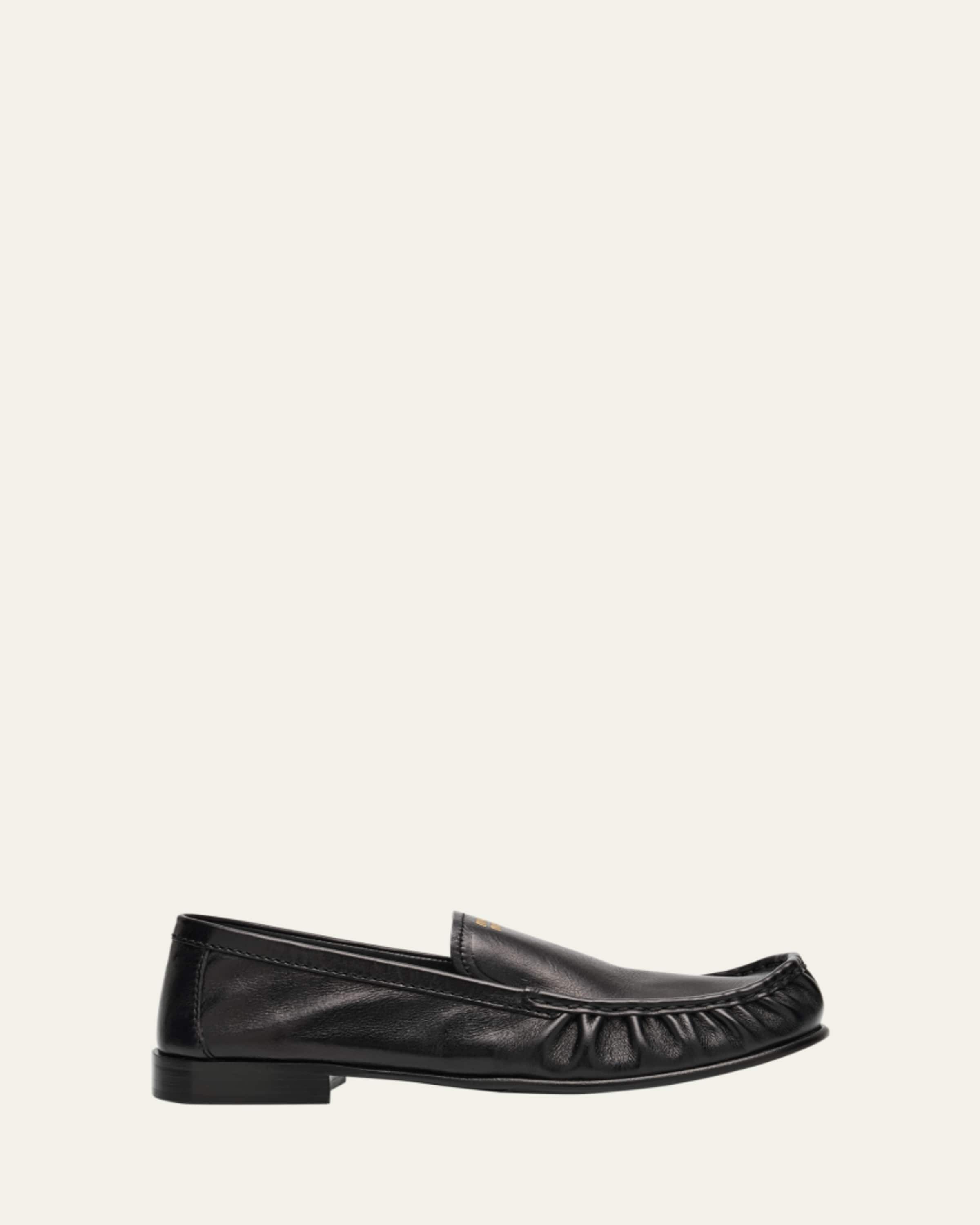 Miu Miu Leather Coin Penny Loafers - Bergdorf Goodman