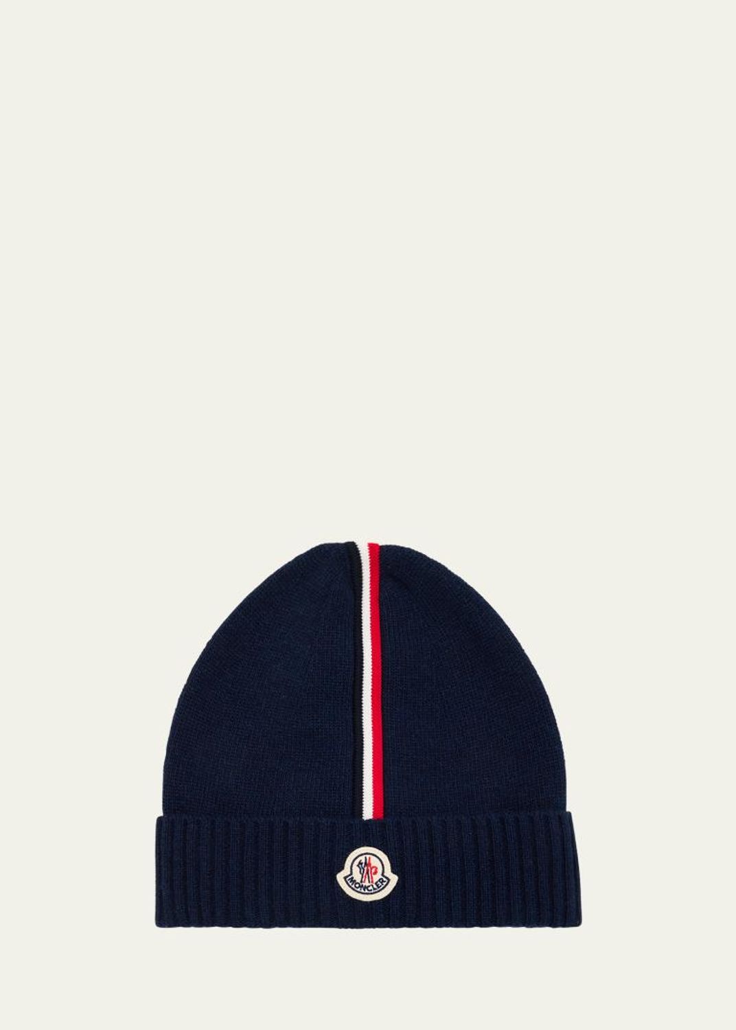 Moncler Girl's Logo Patch Knit Beanie - Bergdorf Goodman