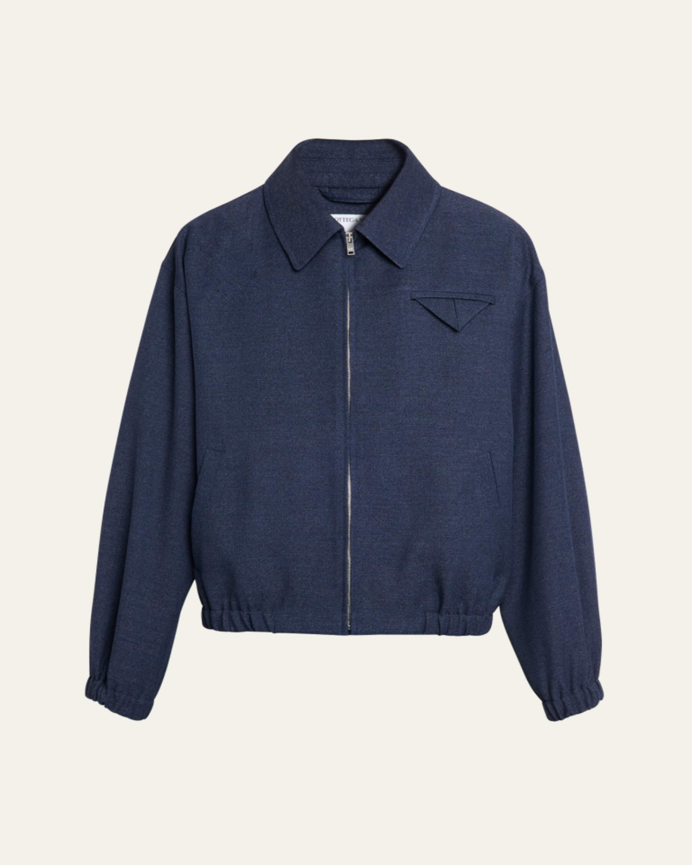 Bottega Veneta Men's Wool Blouson Jacket - Bergdorf Goodman