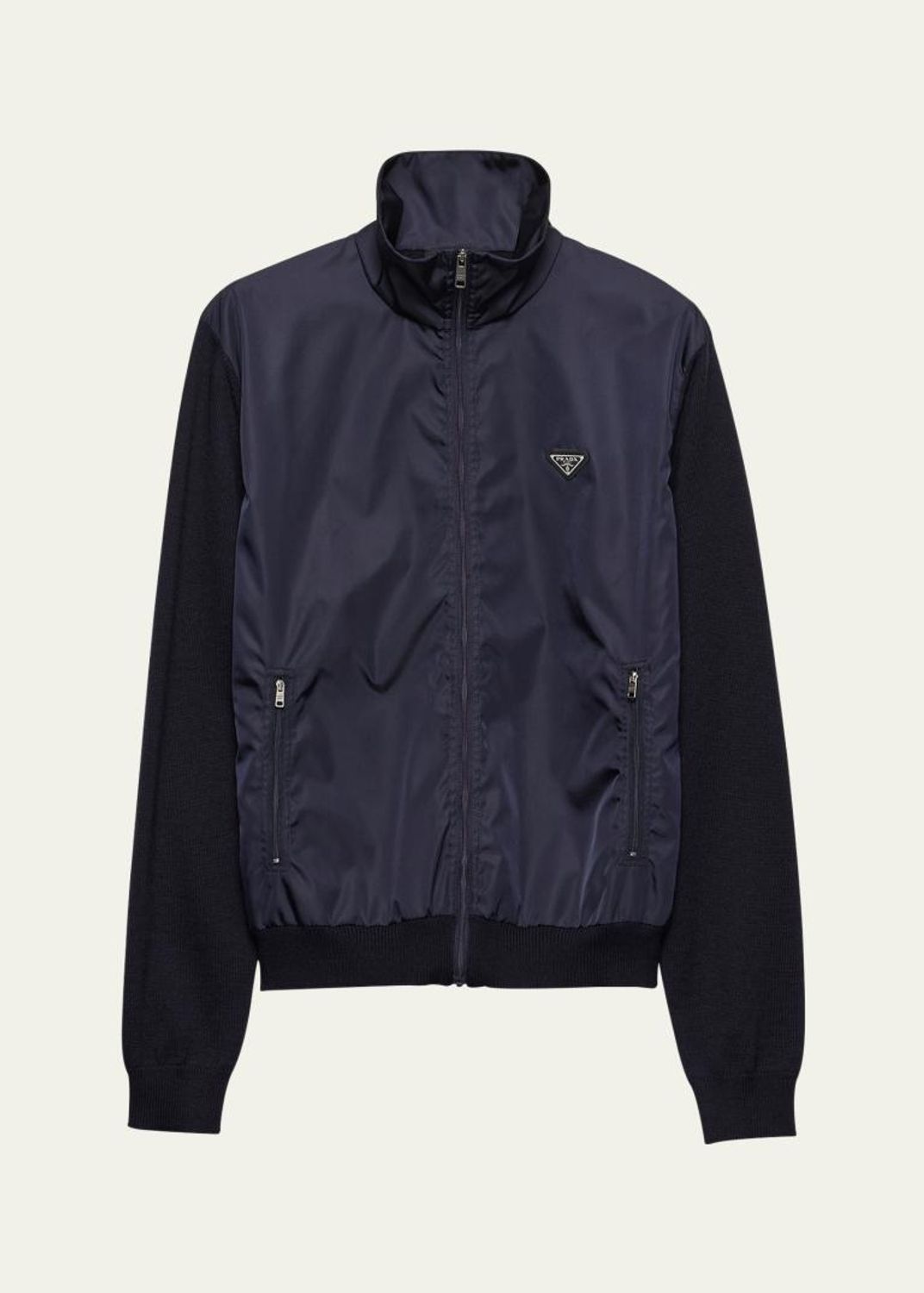 Valentino Garavani Men's Cotton Gabardine Shirt Jacket with VGold