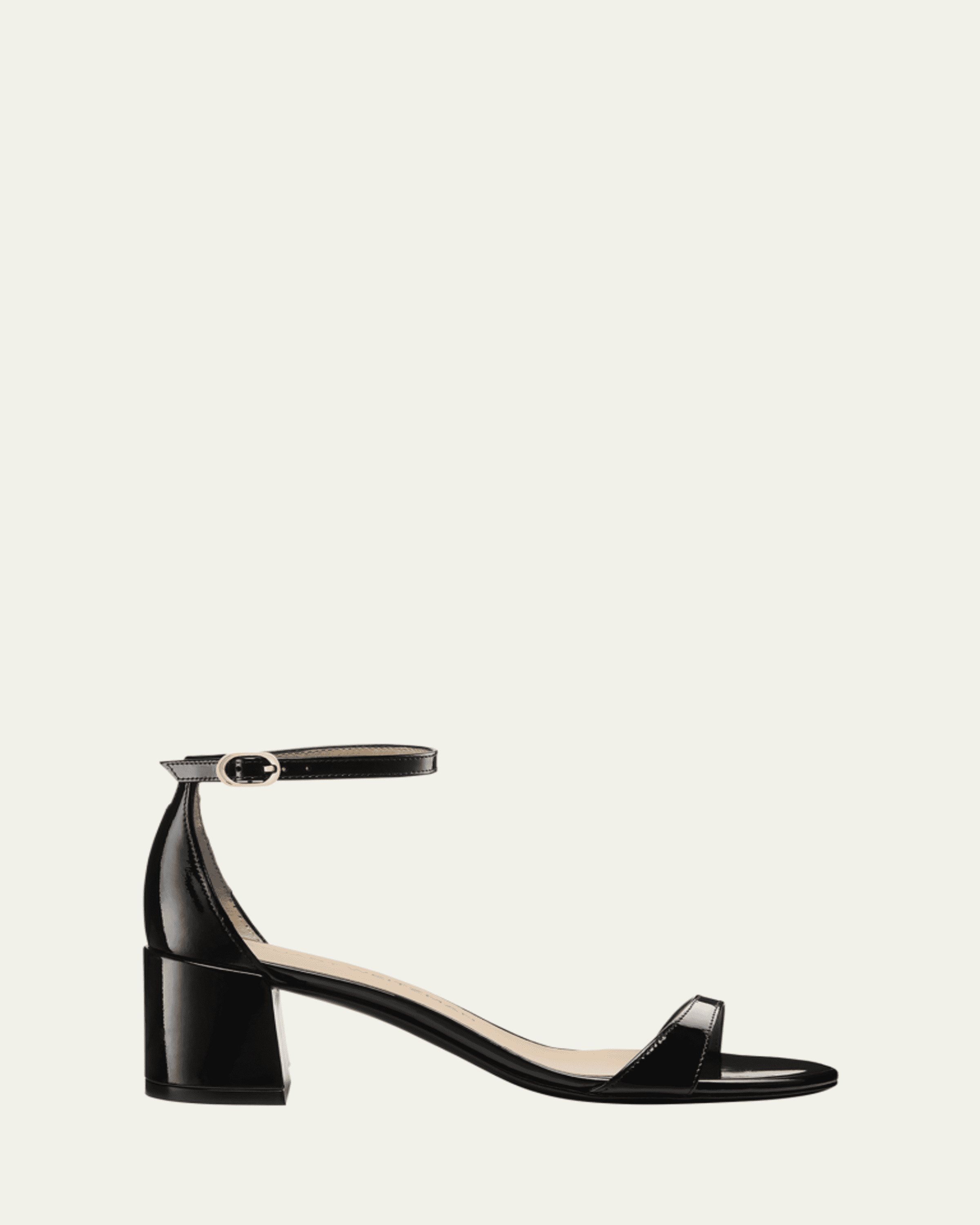 Nudist Leather Ankle-Strap Low Sandals
