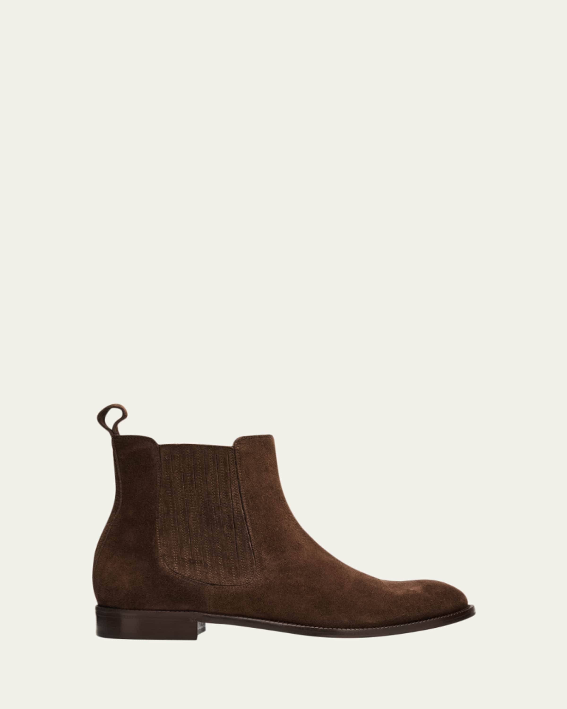 Prada Men's Brixxen Leather Lace-Up Boots - Bergdorf Goodman