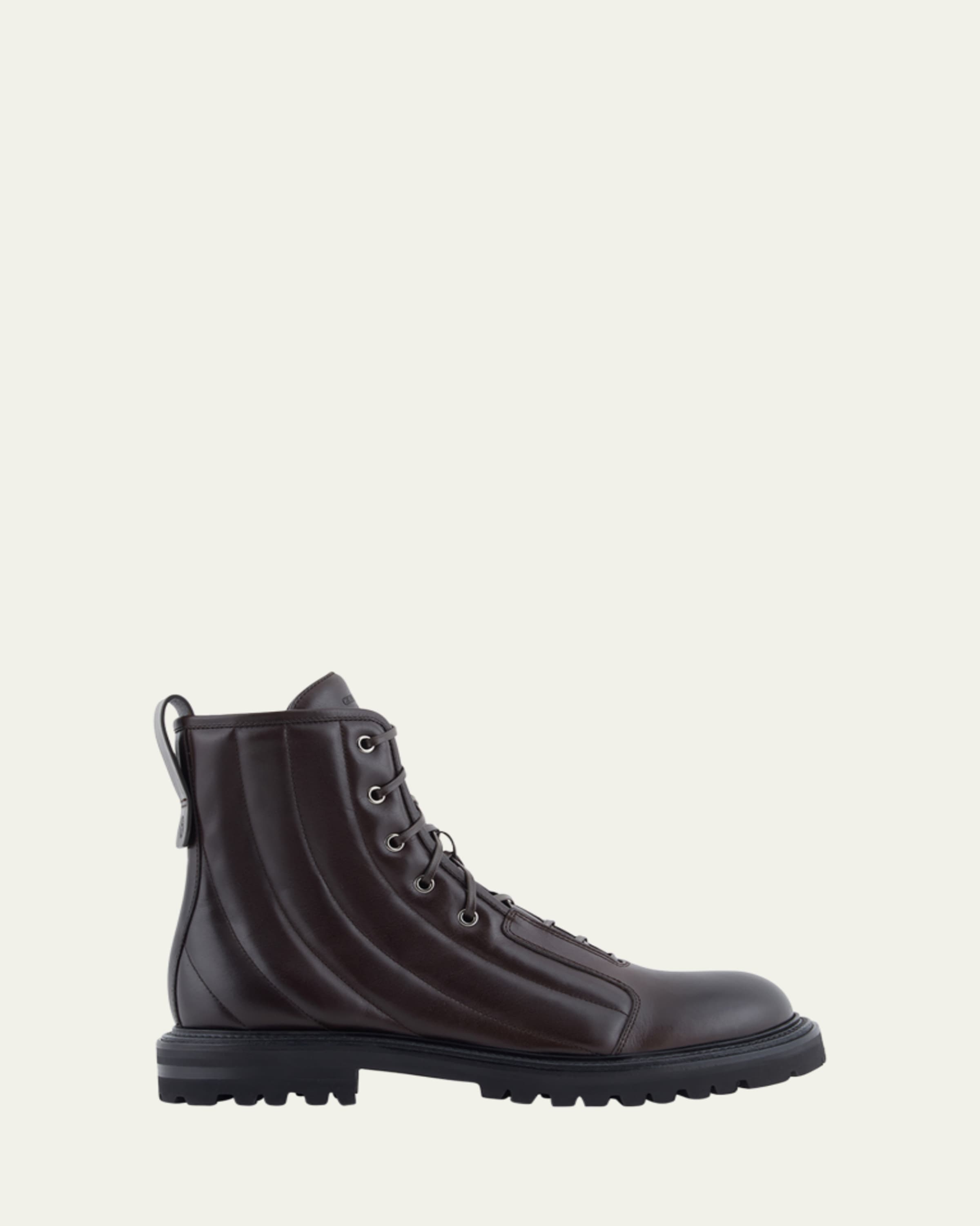 Giorgio Armani Men's Bull Leather Chukka Boots - Bergdorf Goodman