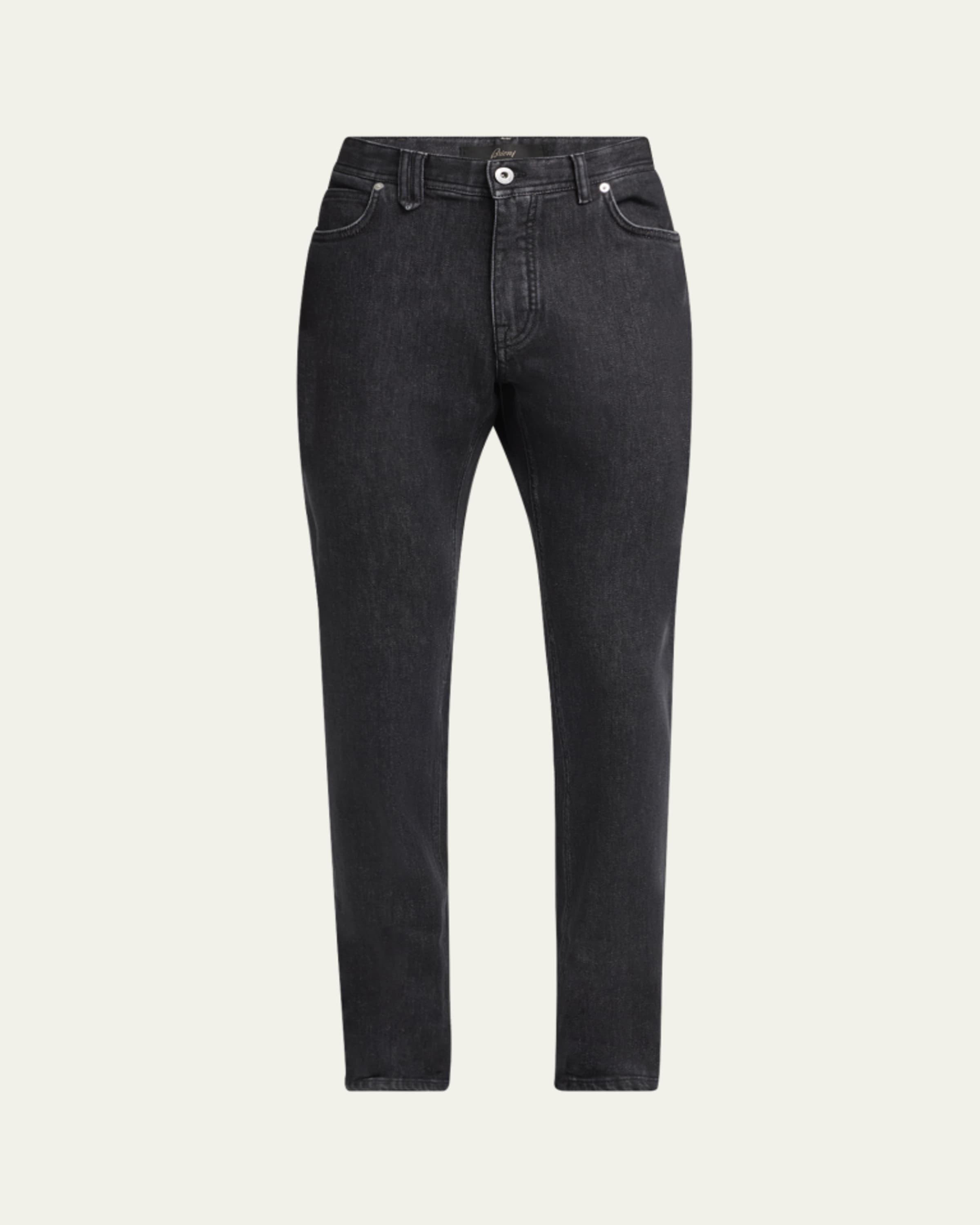 TOM FORD Men's Slim-Fit Stretch Black Denim Five-Pocket Pants