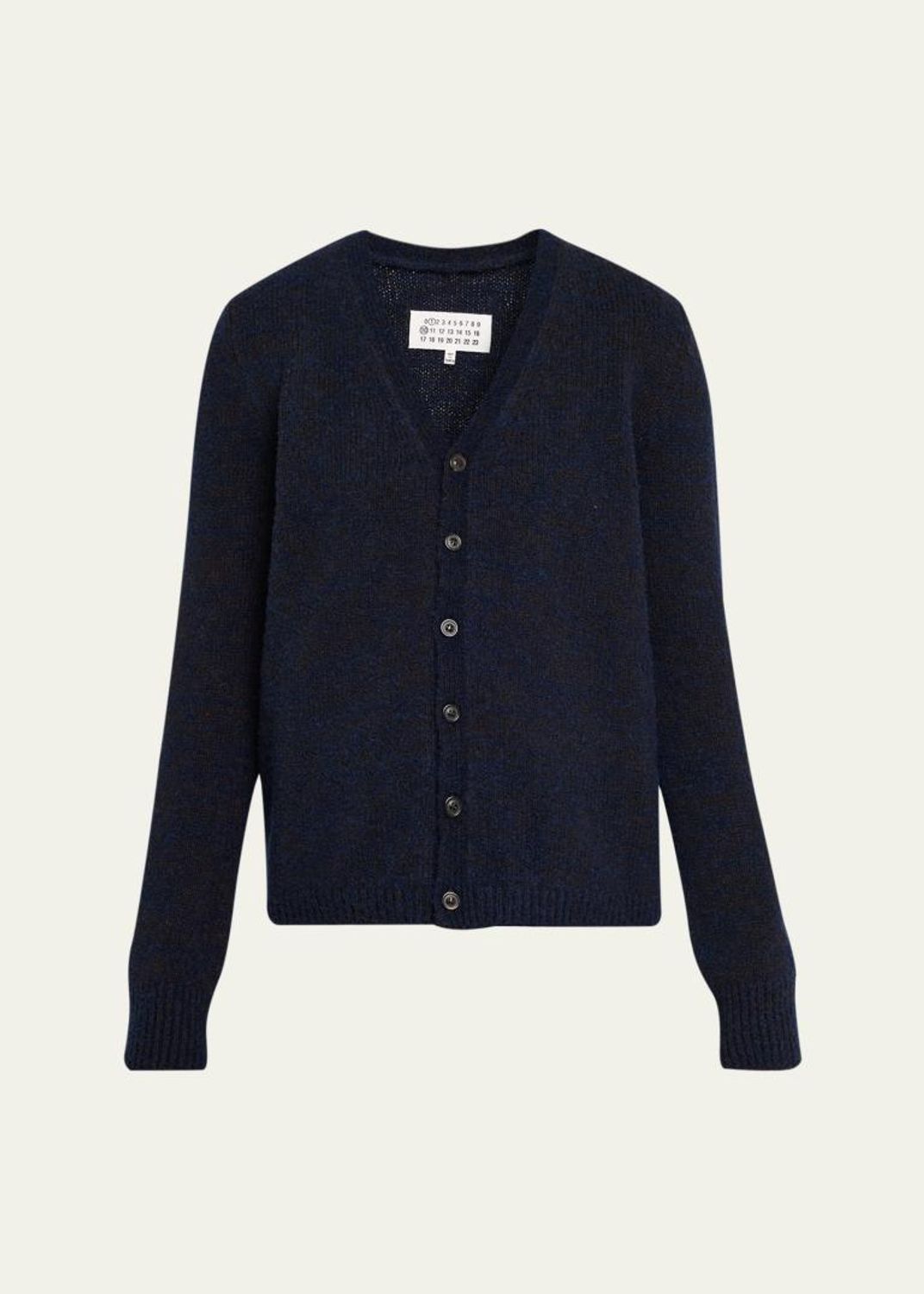 Maison Margiela Two-Toned Knit V-Neck Cardigan - Bergdorf Goodman
