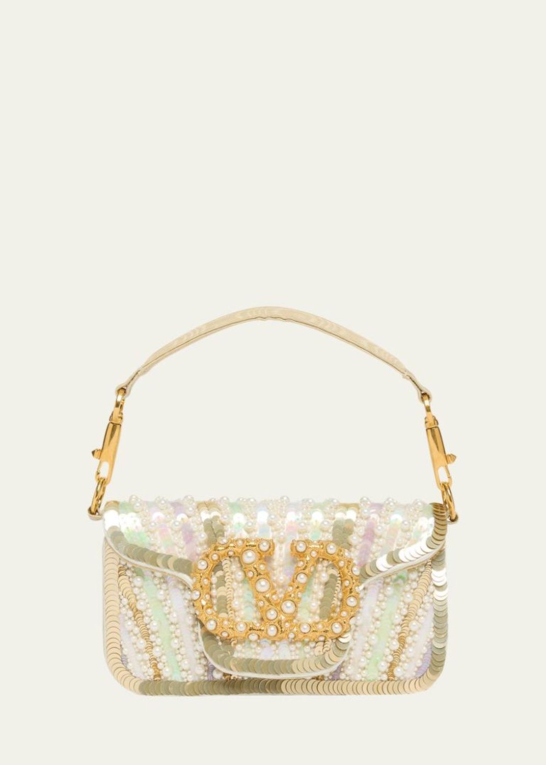 Valentino Garavani Beaded Floral Calf Hair Shoulder Bag - Bergdorf 