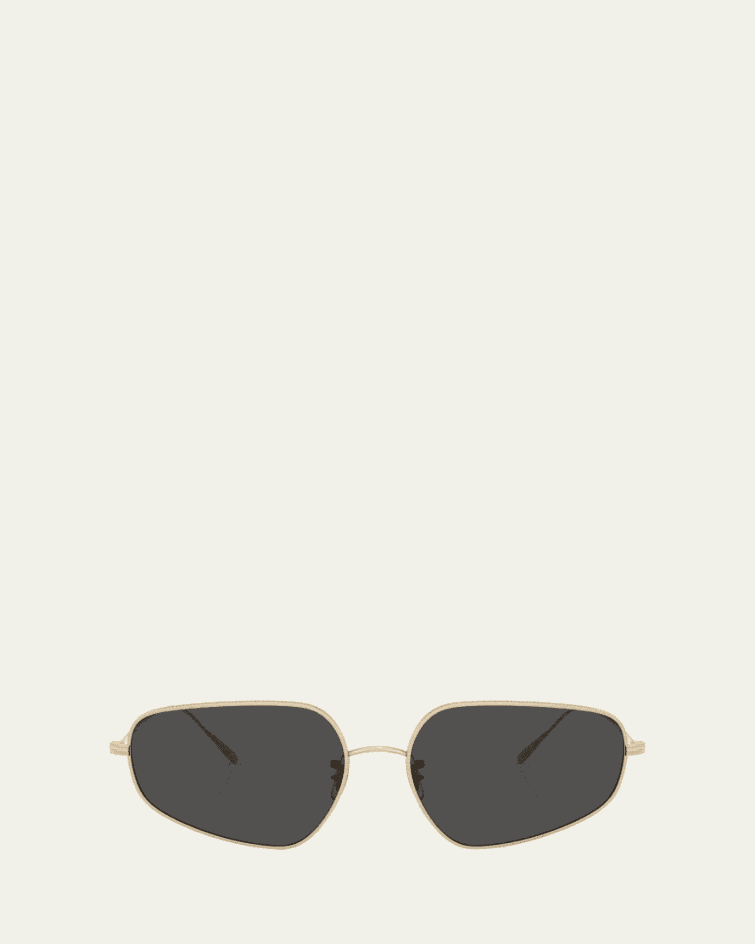 Oliver Peoples ov1347st Oval Titanium Sunglasses - Bergdorf Goodman