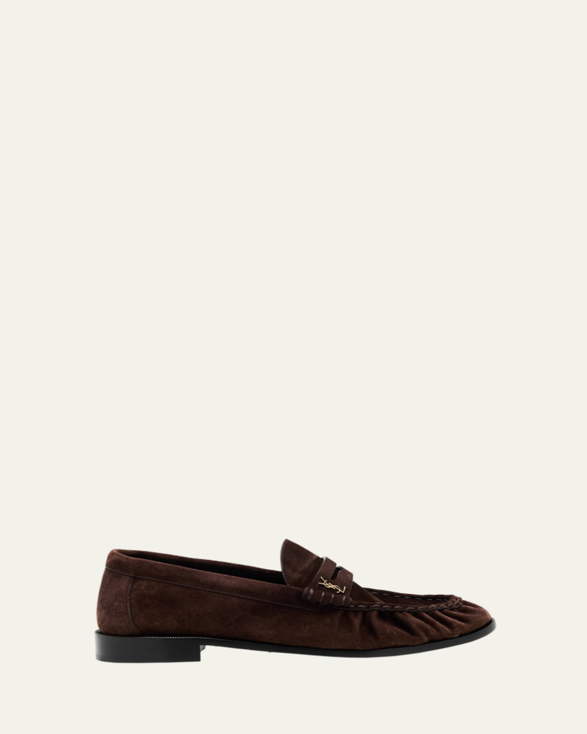 Men's Eel Leather Cassandre Penny Loafers