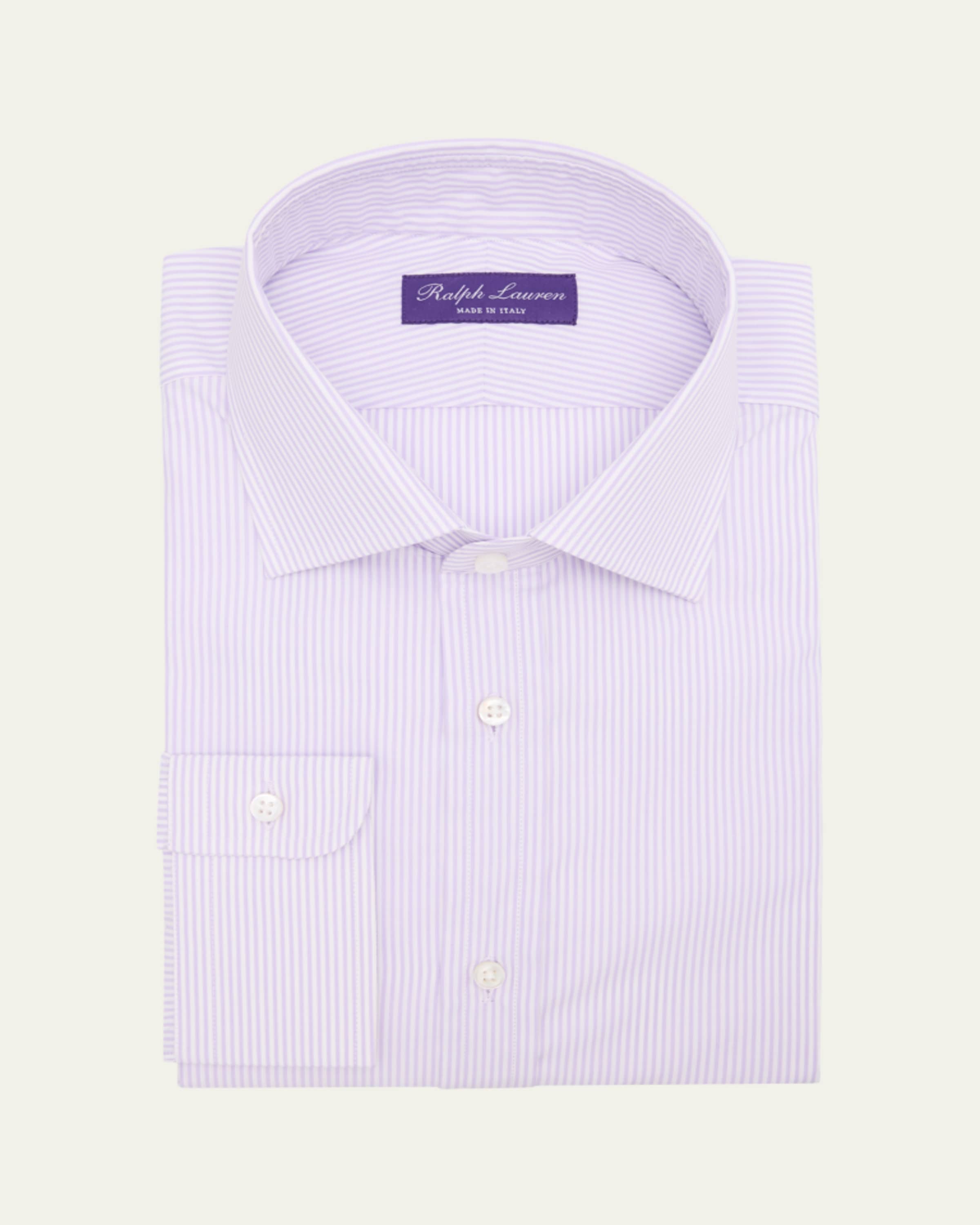 Ralph Lauren Purple Label Men's Cotton Petite Bengal Stripe Dress