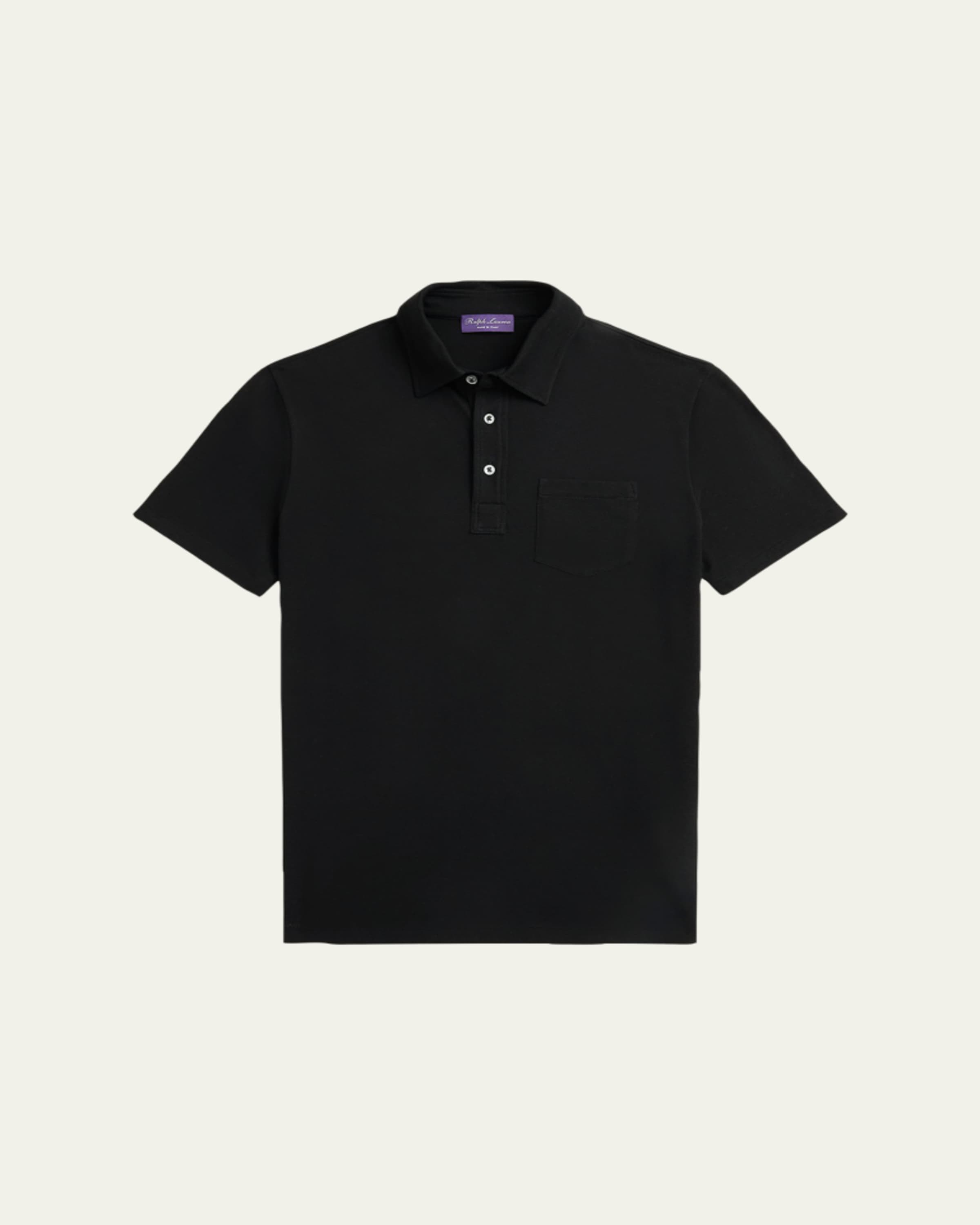 Ralph Lauren Purple Label Cotton-Cashmere Piqué Polo Shirt
