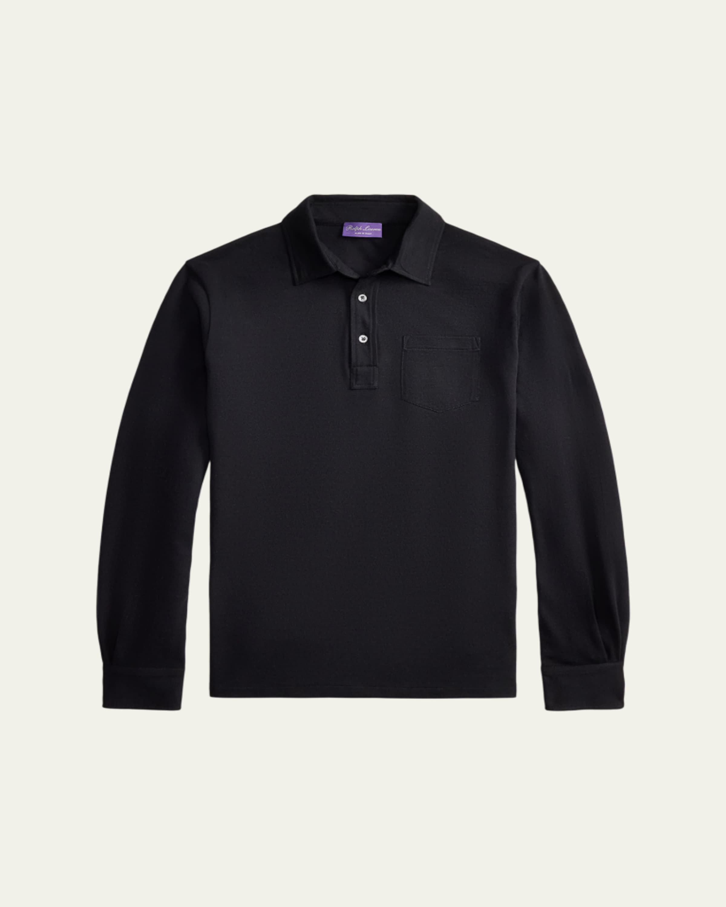 Ralph Lauren Purple Label Men's Silk-Cotton Polo Shirt - Bergdorf