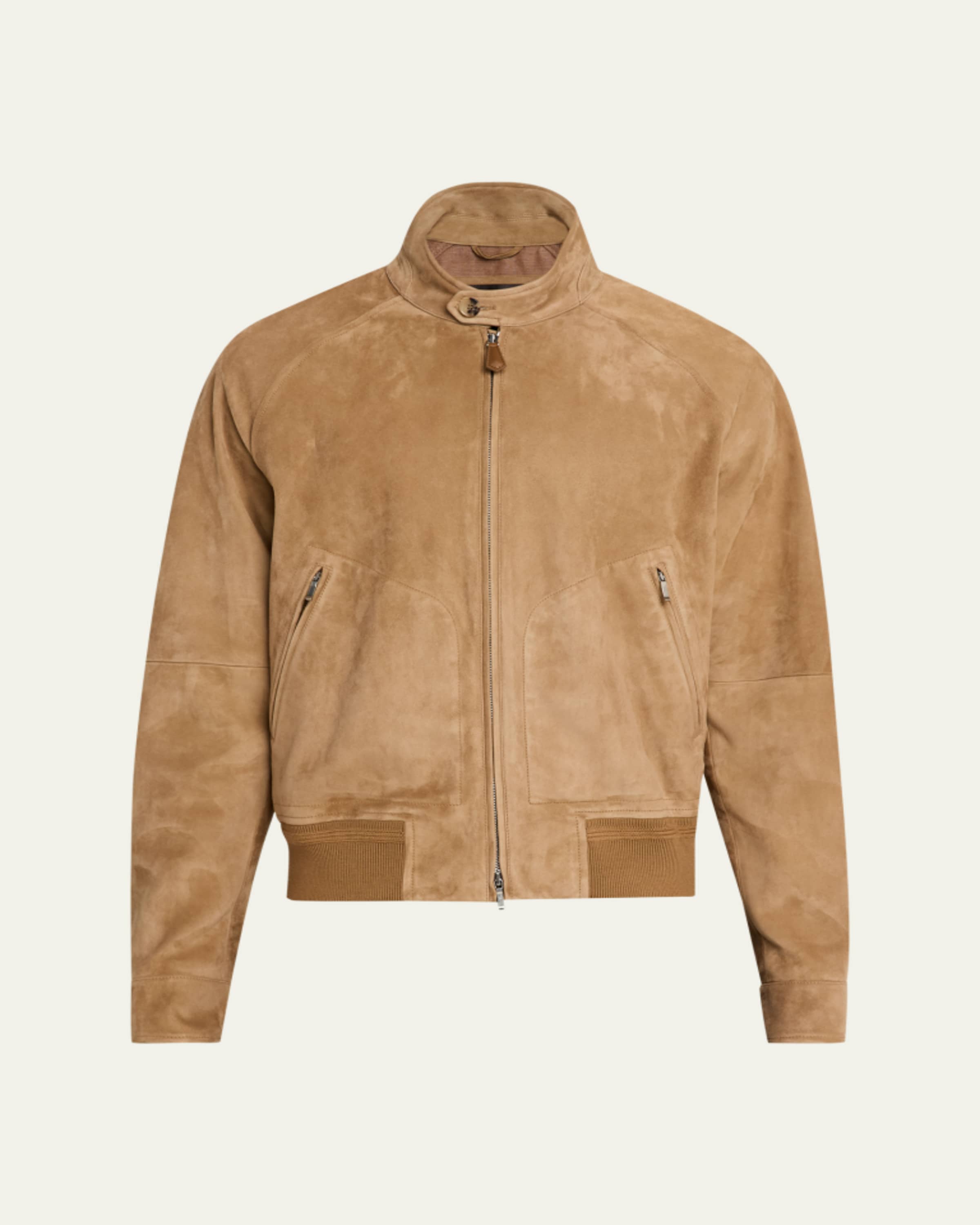 ZEGNA Men's Cashmere Check Hidden-Zip Chore Jacket - Bergdorf Goodman