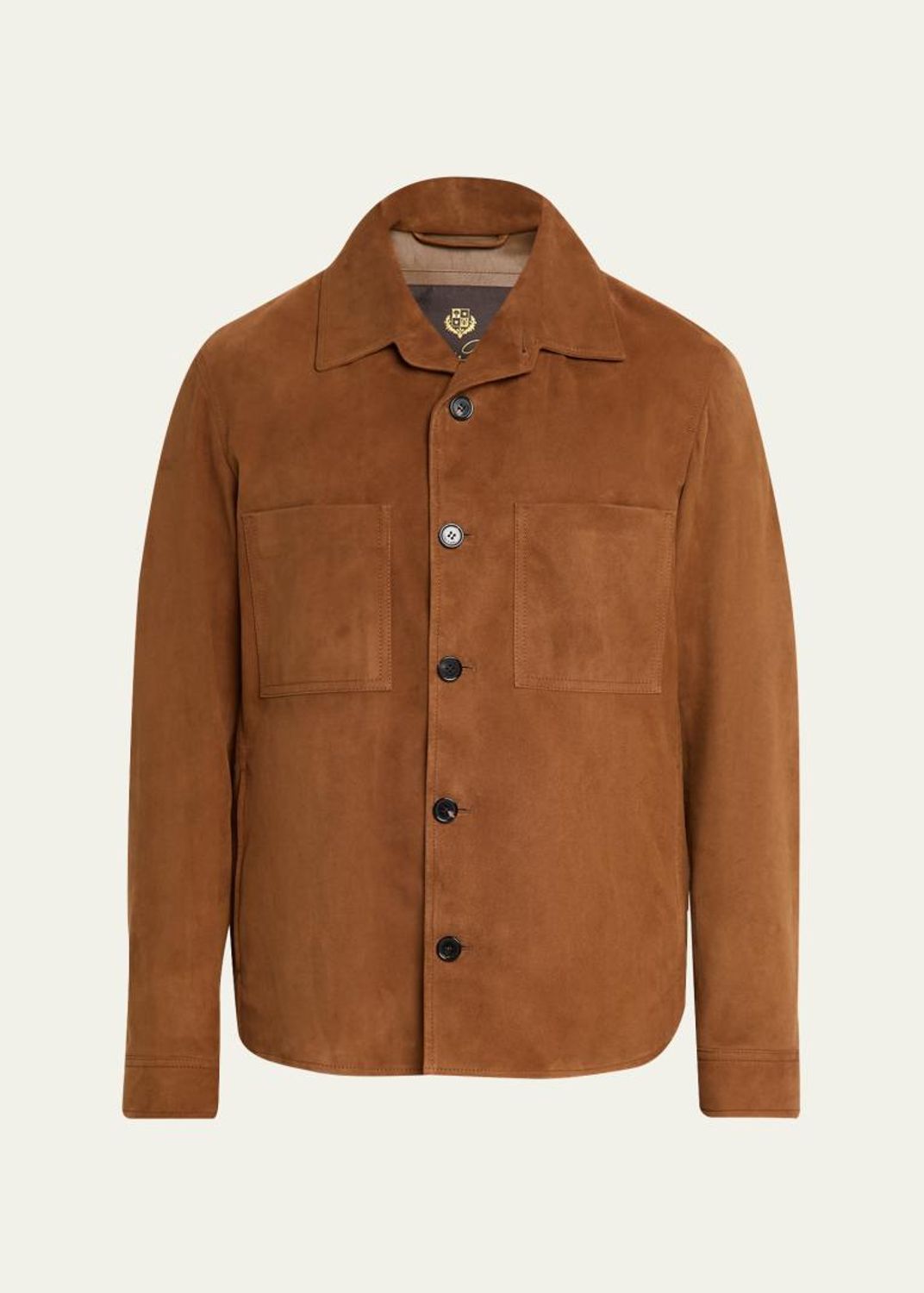 Loro Piana Men's Evandro Calfskin Overshirt - Bergdorf Goodman