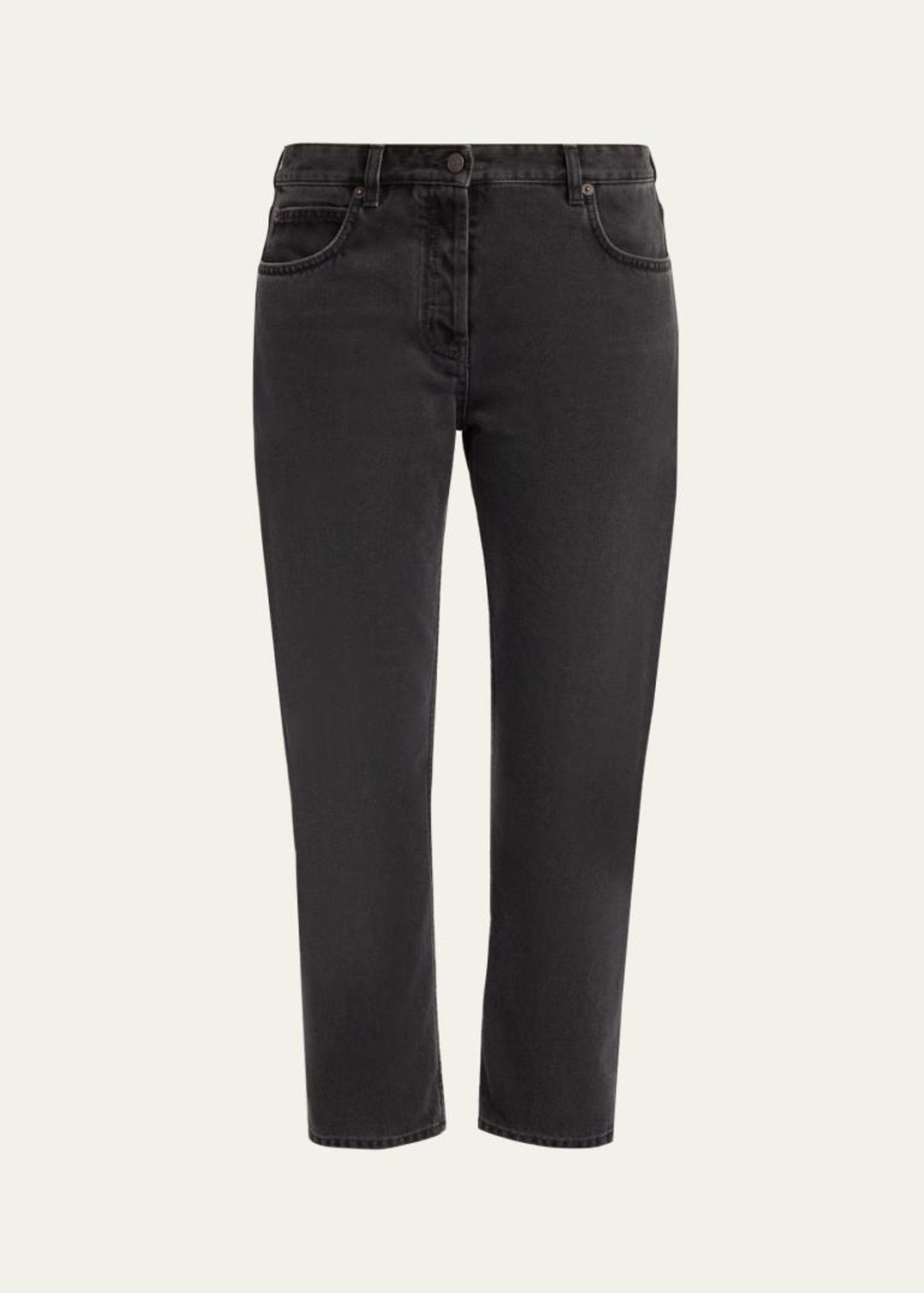 THE ROW Woolworth Mid-Rise Ankle Leggings - Bergdorf Goodman