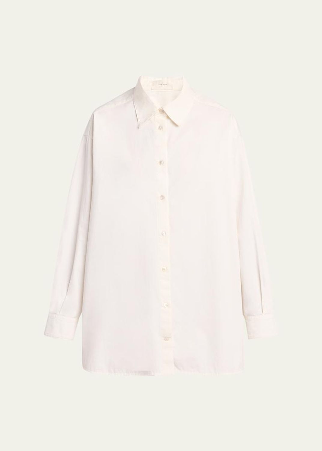 The Row Kalto Scoop-Neck Cotton Jersey Long-Sleeve T-Shirt