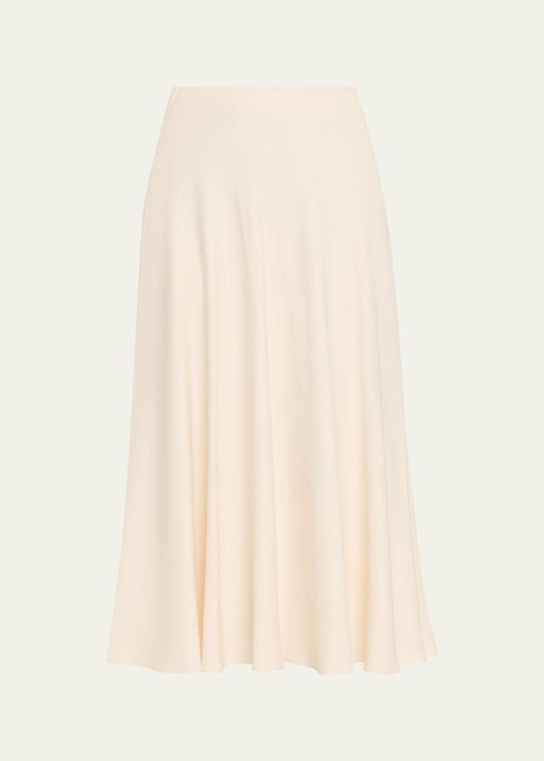 Loro Piana Erika Silk-Wool Cady Midi Skirt - Bergdorf Goodman