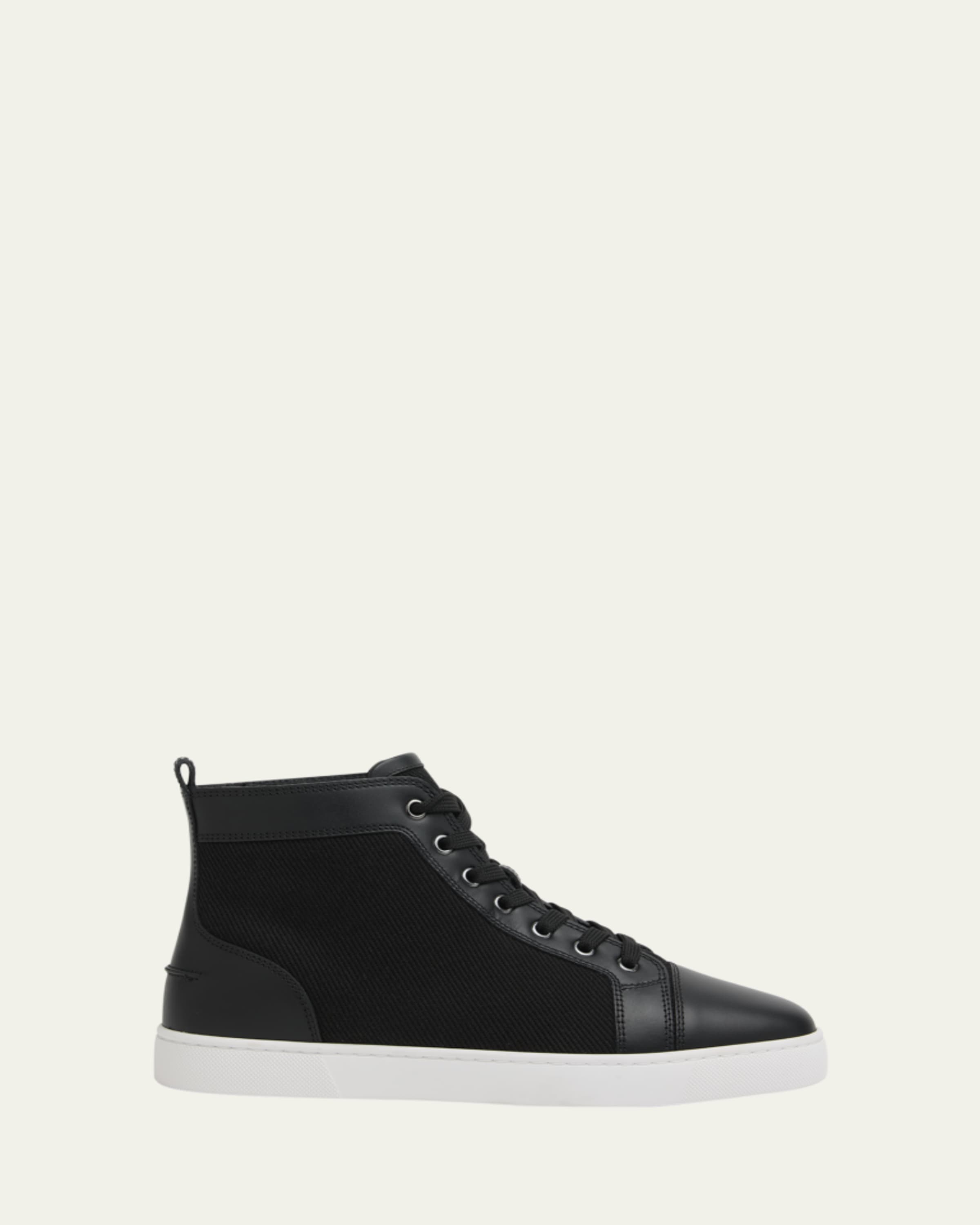 Christian Louboutin Men's Lou Spikes High-Top Sneakers - Bergdorf