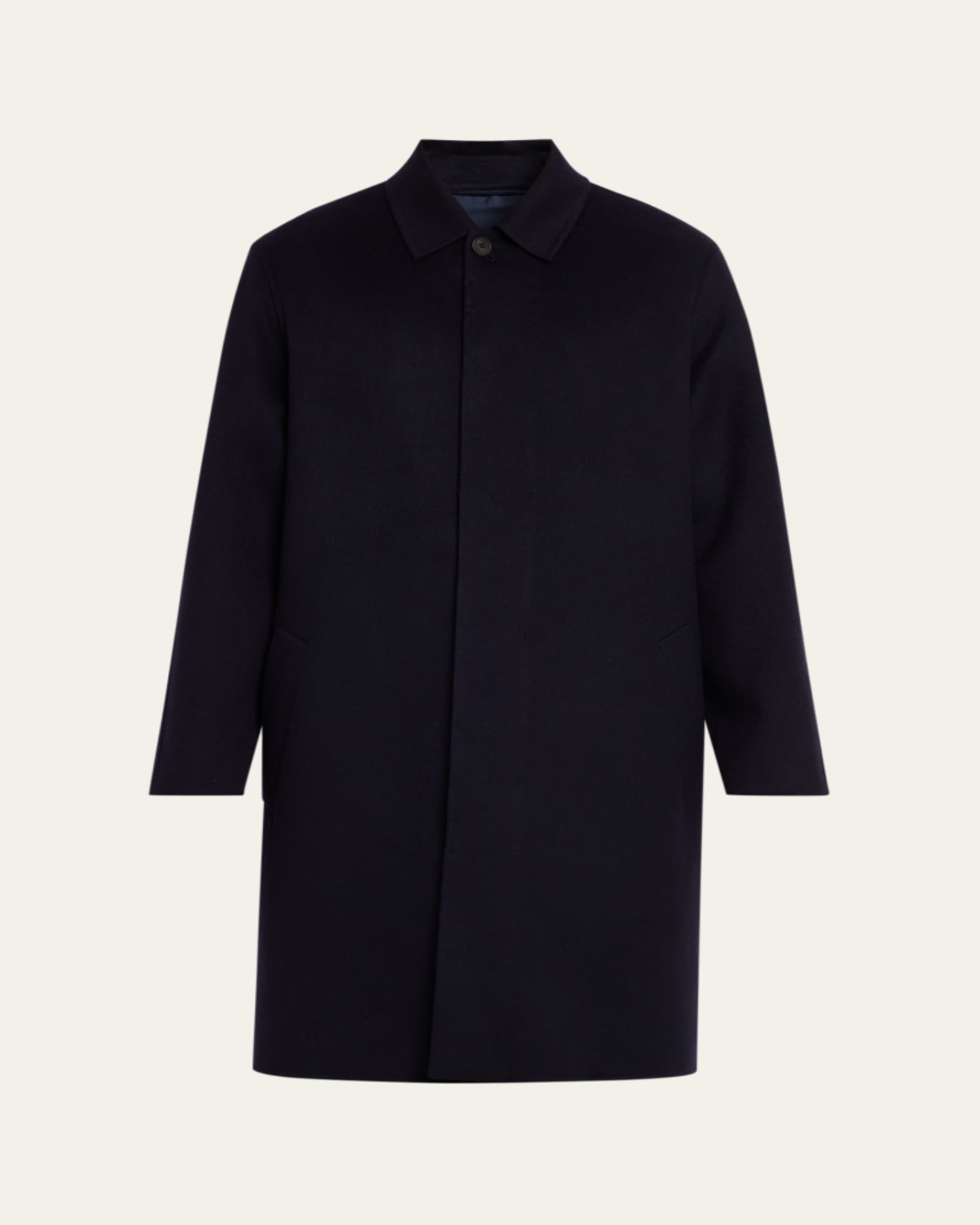 Givenchy Men's Donegal Herringbone Coat - Bergdorf Goodman