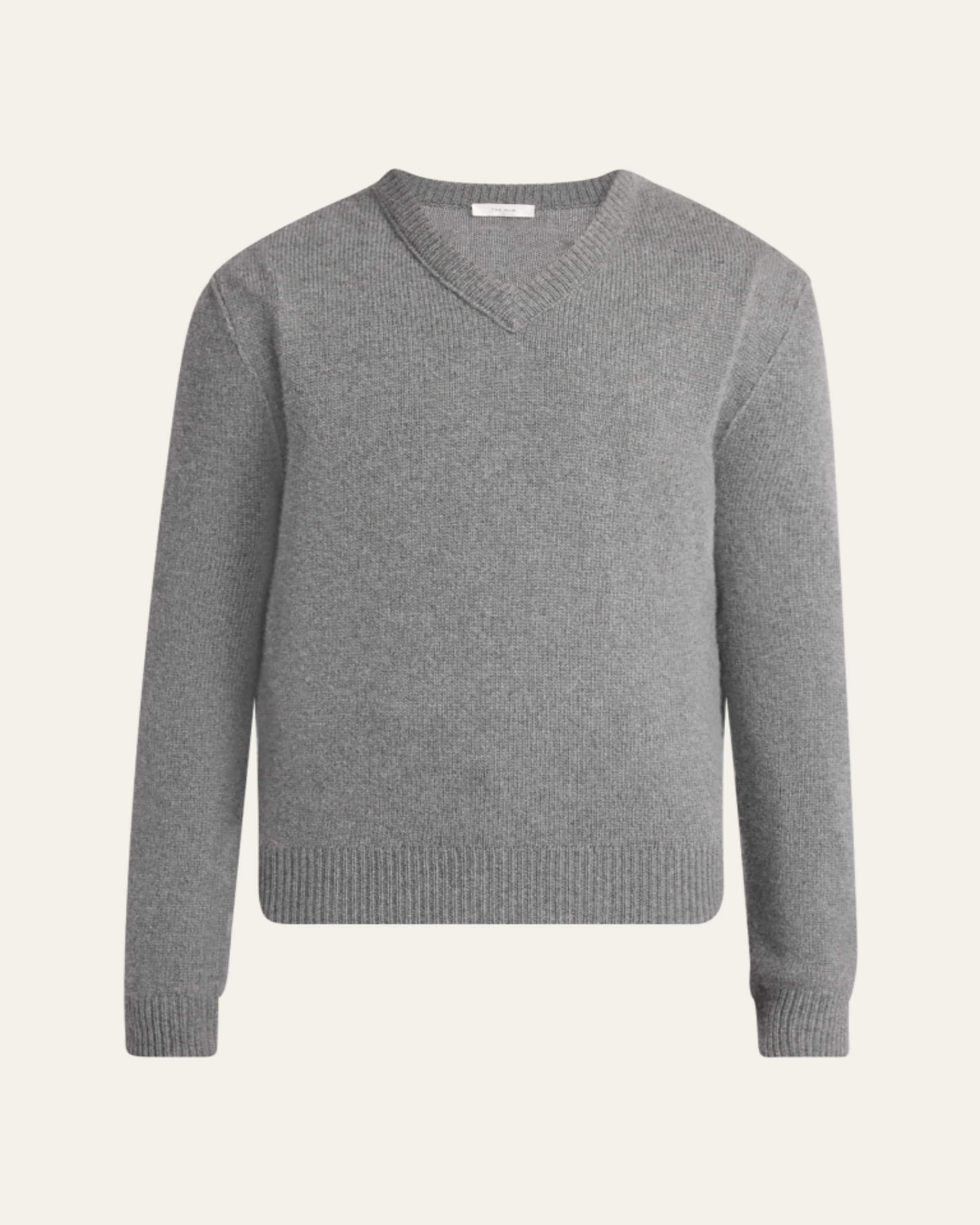 THE ROW カシミアとシルク混セーター THE ROW Men's Laing Silk Knit Crewneck Sweater - Bergdorf Goodman