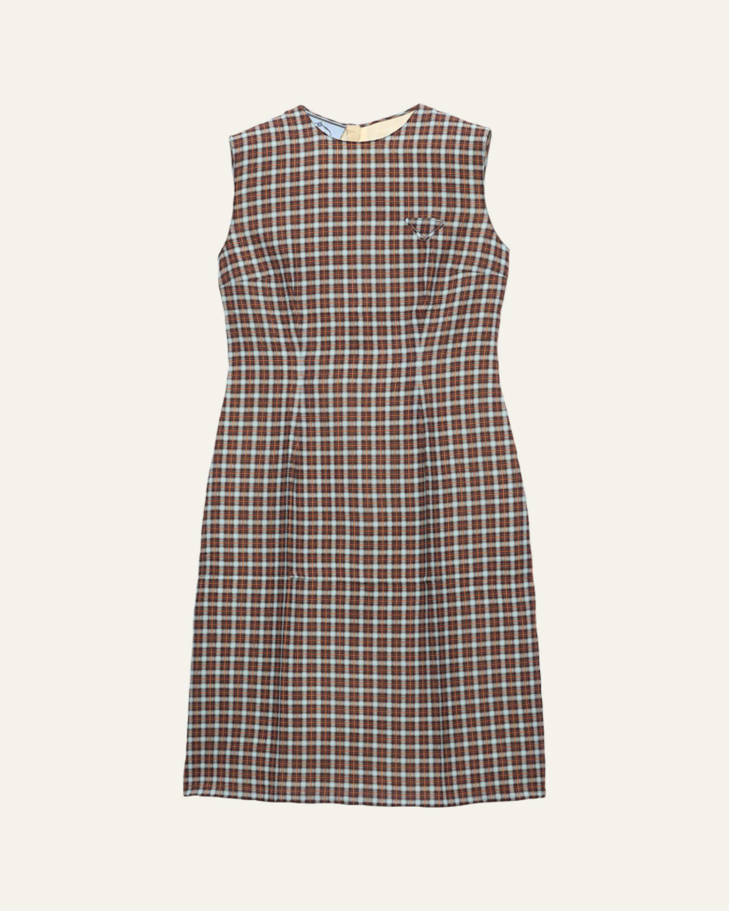 Prada Sleeveless Open-Back Cady Crepe Midi Dress - Bergdorf Goodman