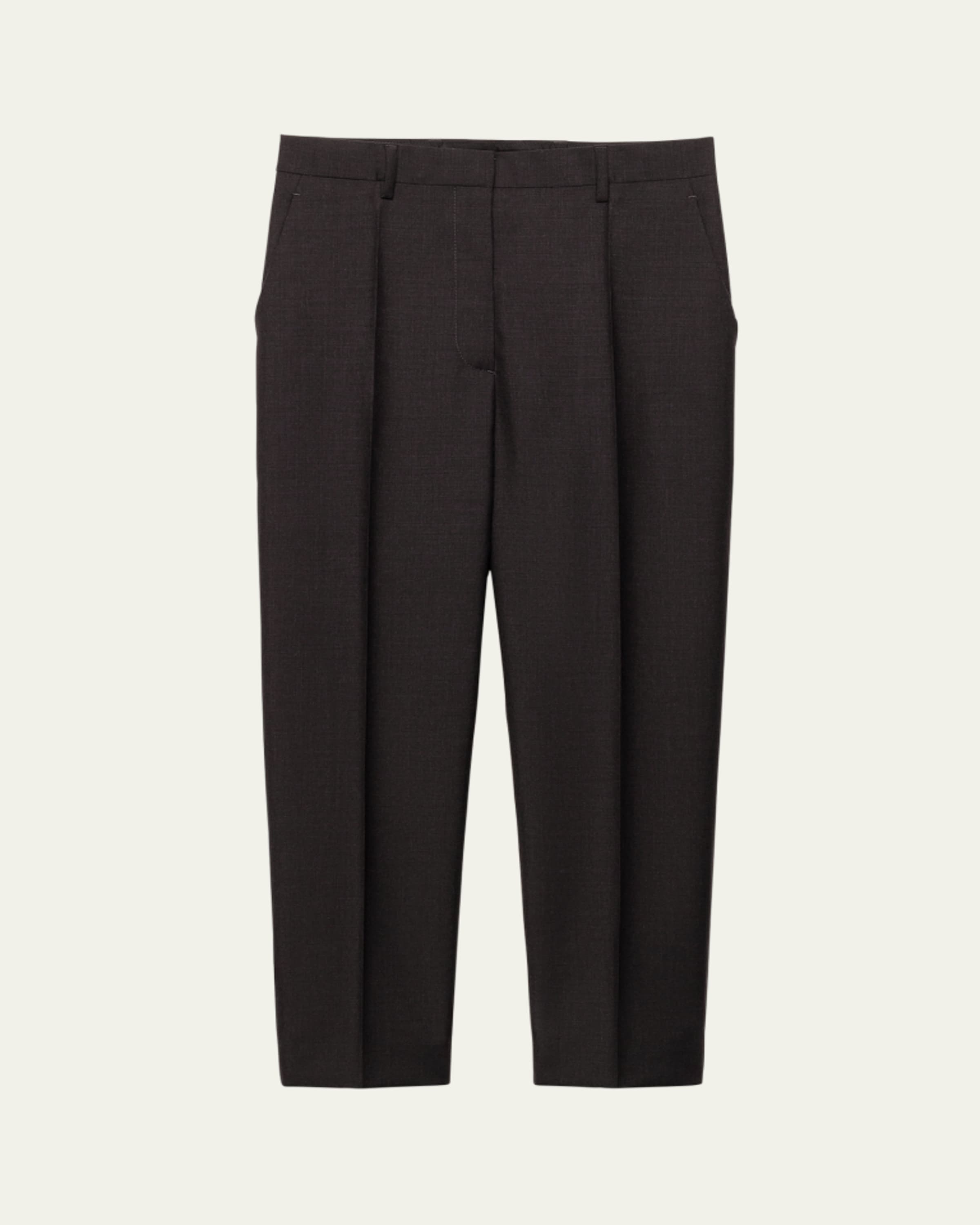 パンツ 2009s PRADA wool slacks black Prada Superfine Wool Tailored Pants - Bergdorf Goodman