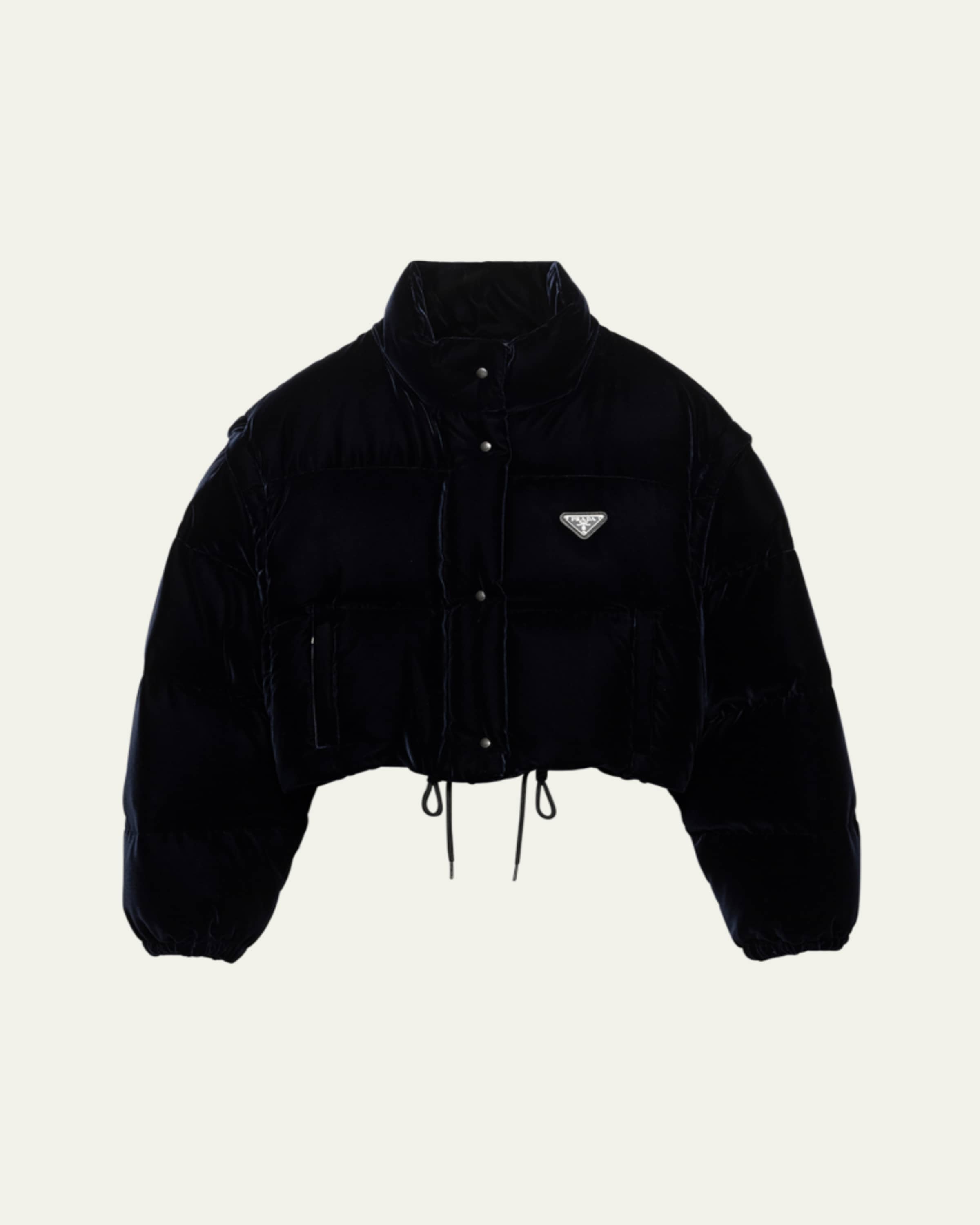 Prada Printed Down Jacket with Detachable Sleeves - Bergdorf Goodman