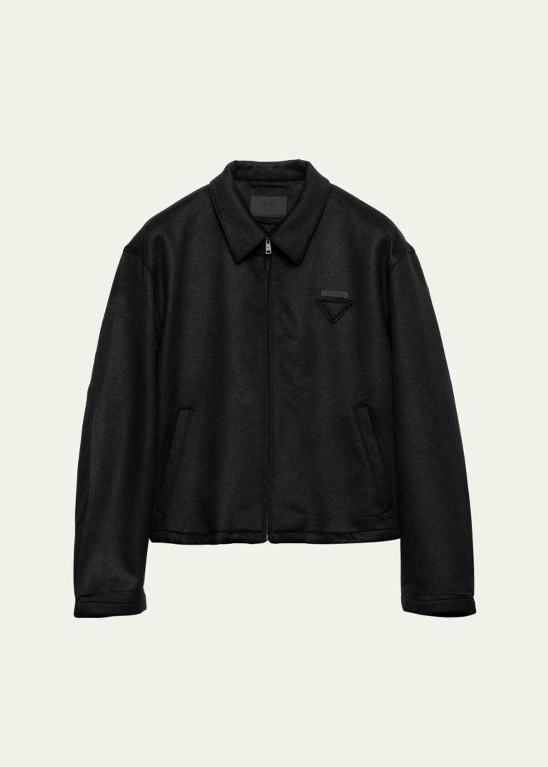 Prada Men's Ribbed Zip Sweater - Bergdorf Goodman