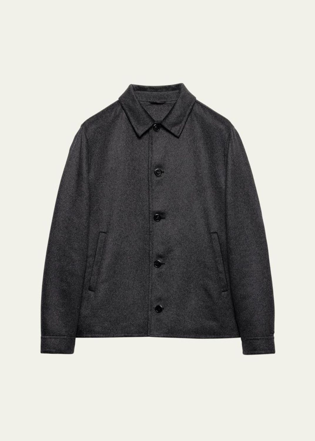 Prada Men's Cashgora Zip-Up Jacket - Bergdorf Goodman