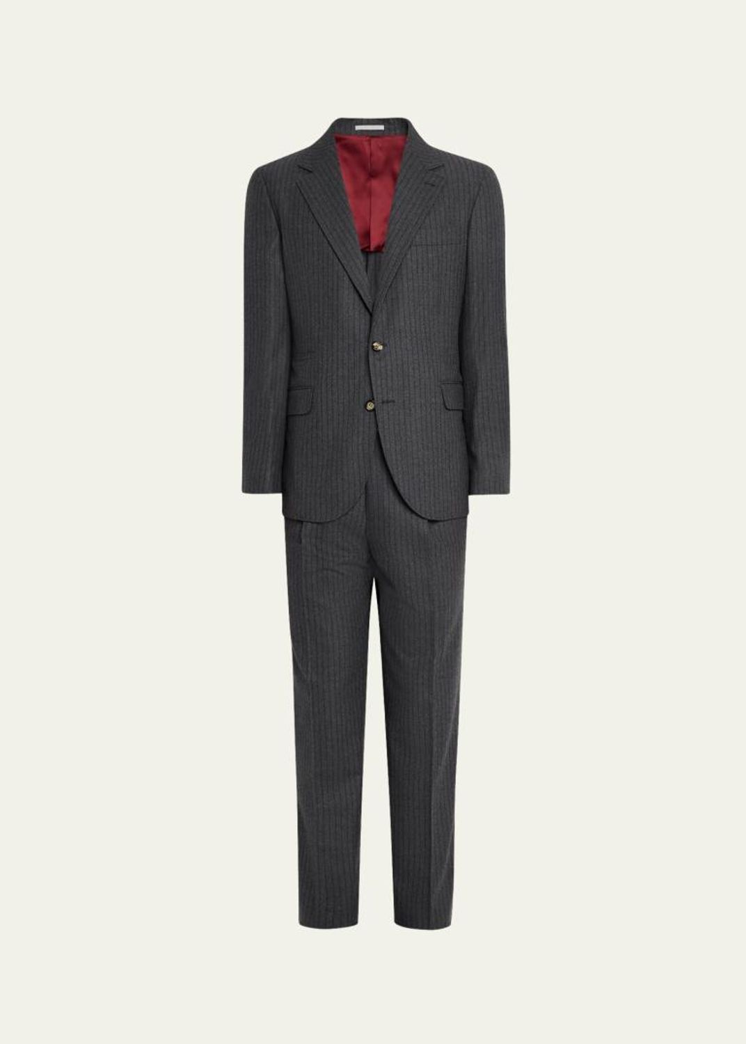 Brunello Cucinelli Men's Super 150s Lightweight Wool and Silk