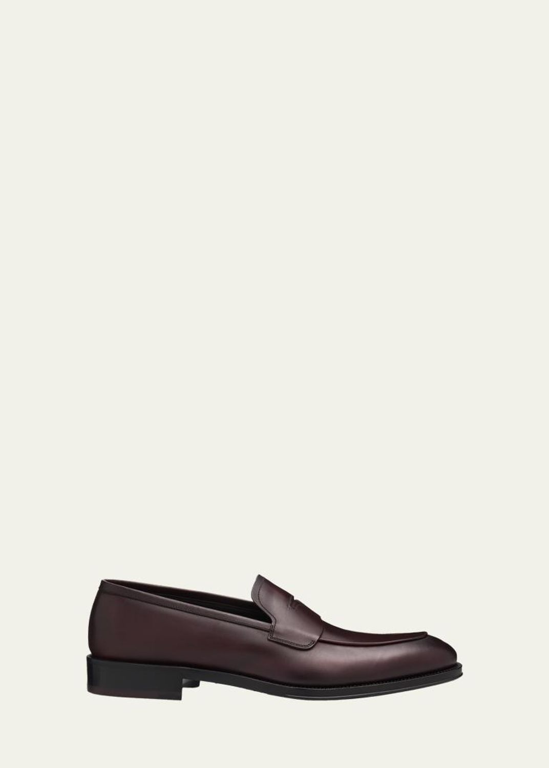 FERRAGAMO Men's Stefano Scratch-Resistant Suede Penny Loafers