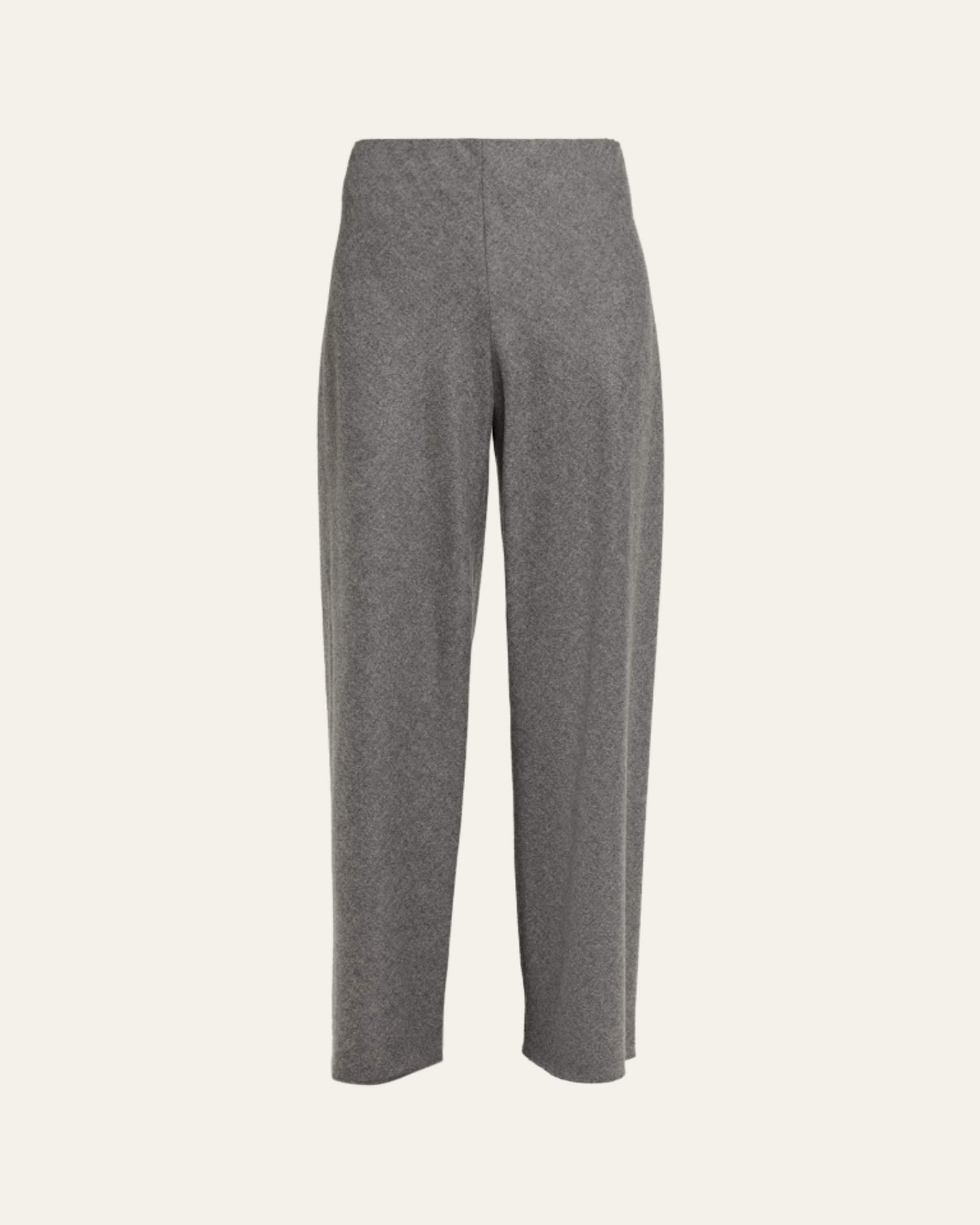SACAI Double-Faced Silk-Cotton Barrel-Leg Ankle Pants - Bergdorf