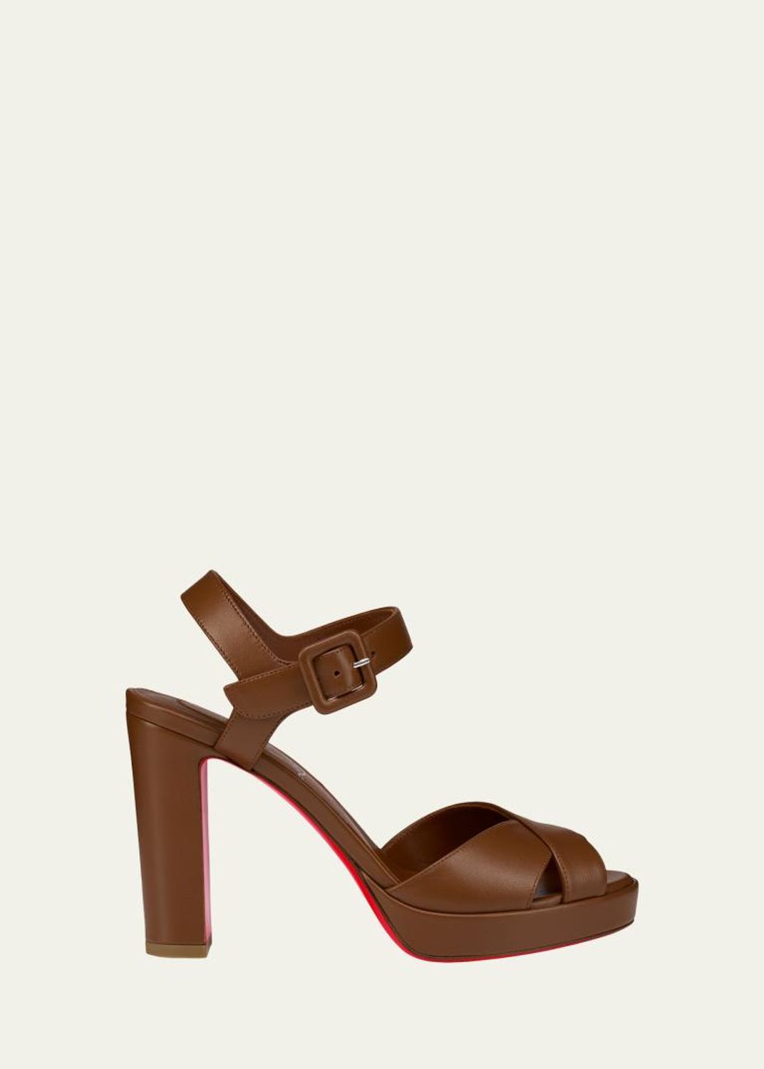 Christian Louboutin 100mm Cora Suede Platform Sandals - Bergdorf