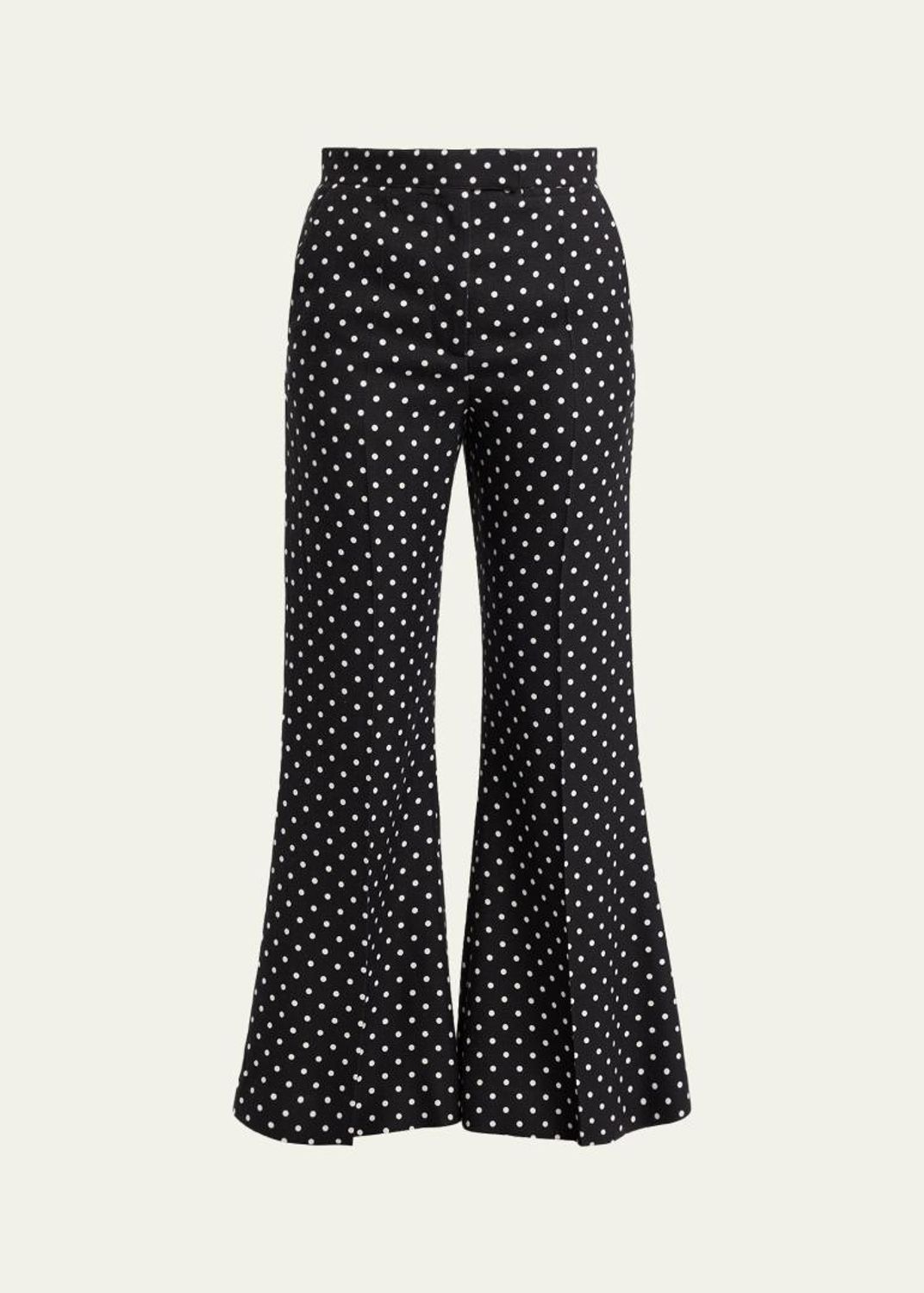 Valentino Garavani Polka-Dot Flare Pants - Bergdorf Goodman