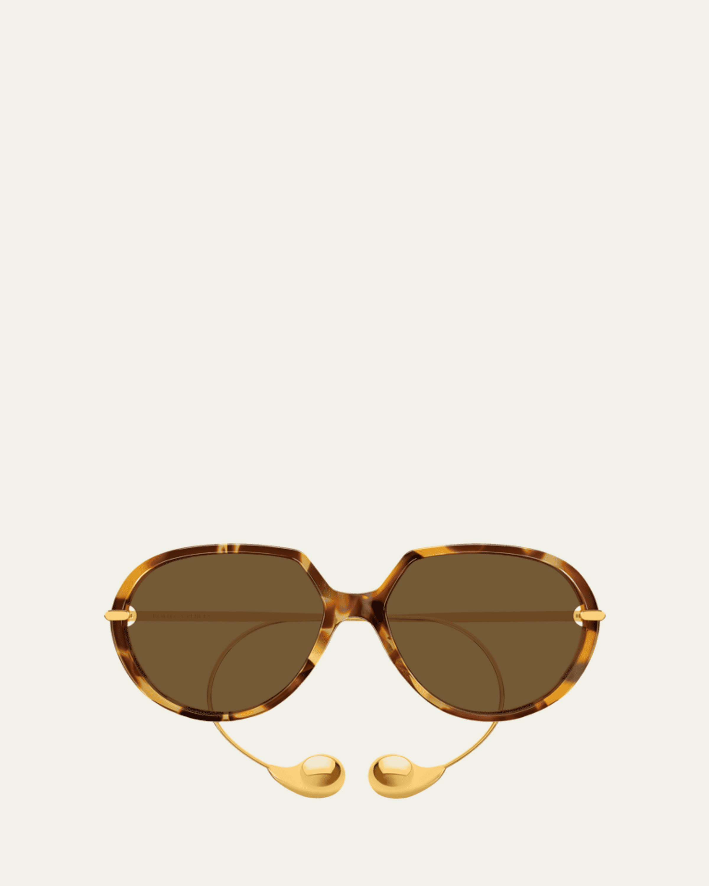 Bottega Veneta BV1451S-001 Acetate Rectangle Sunglasses - Bergdorf