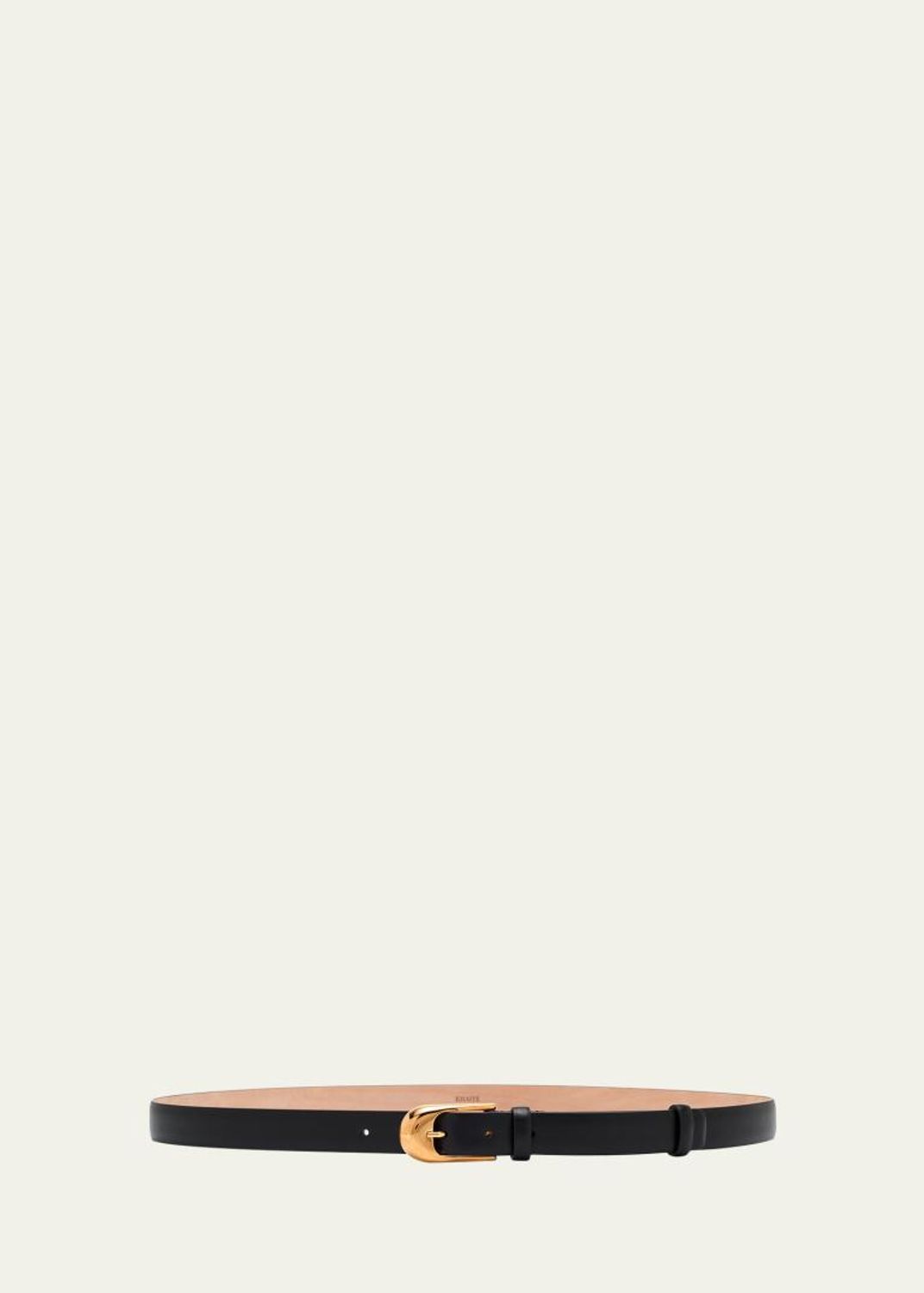 Khaite Manhattan Leather Belt, Tan KHAITE Mahattan snake-effect leather belt | NET-A-PORTER main image 2