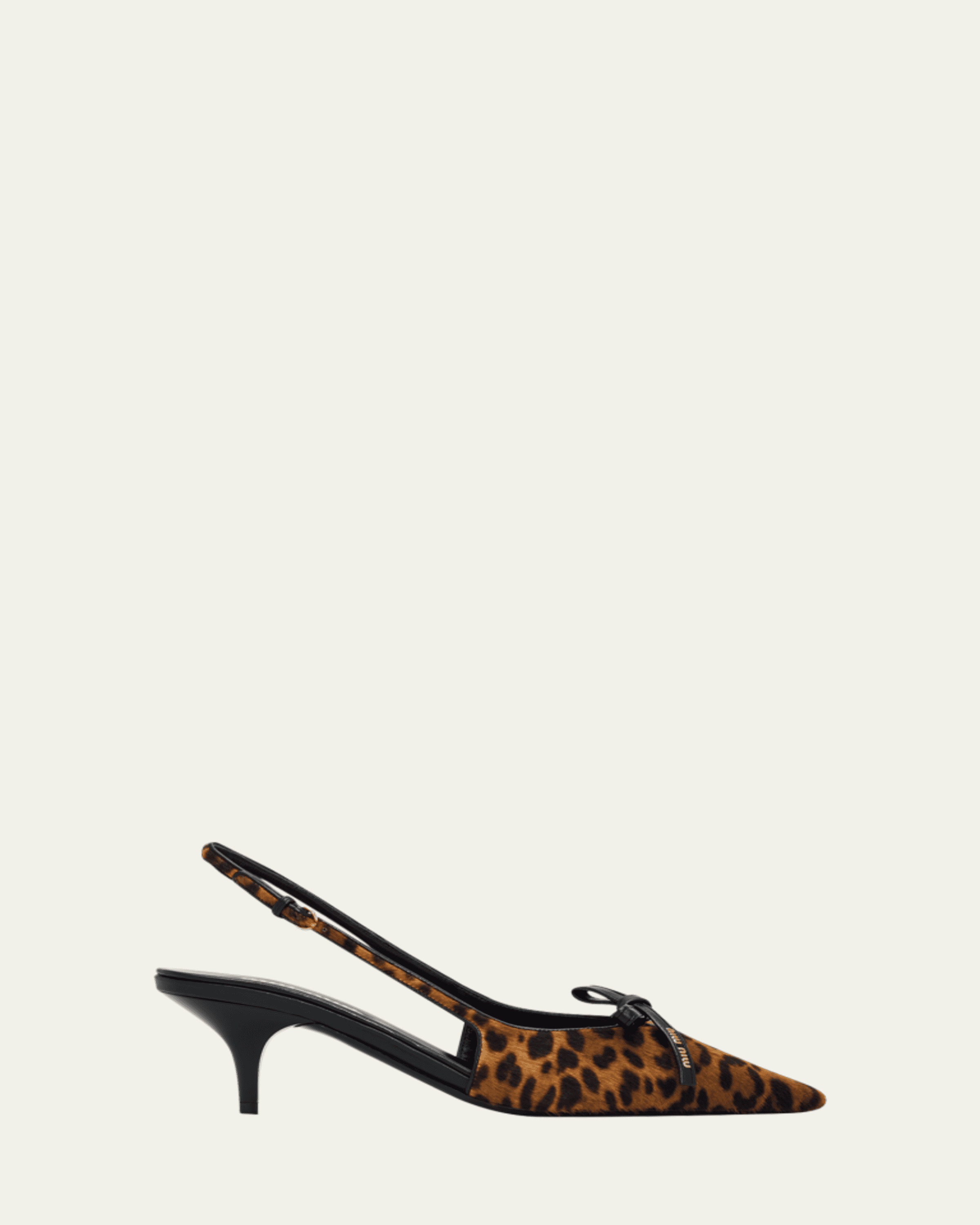 Miu Miu Patent Buckle-Trio Slingback Pumps - Bergdorf Goodman
