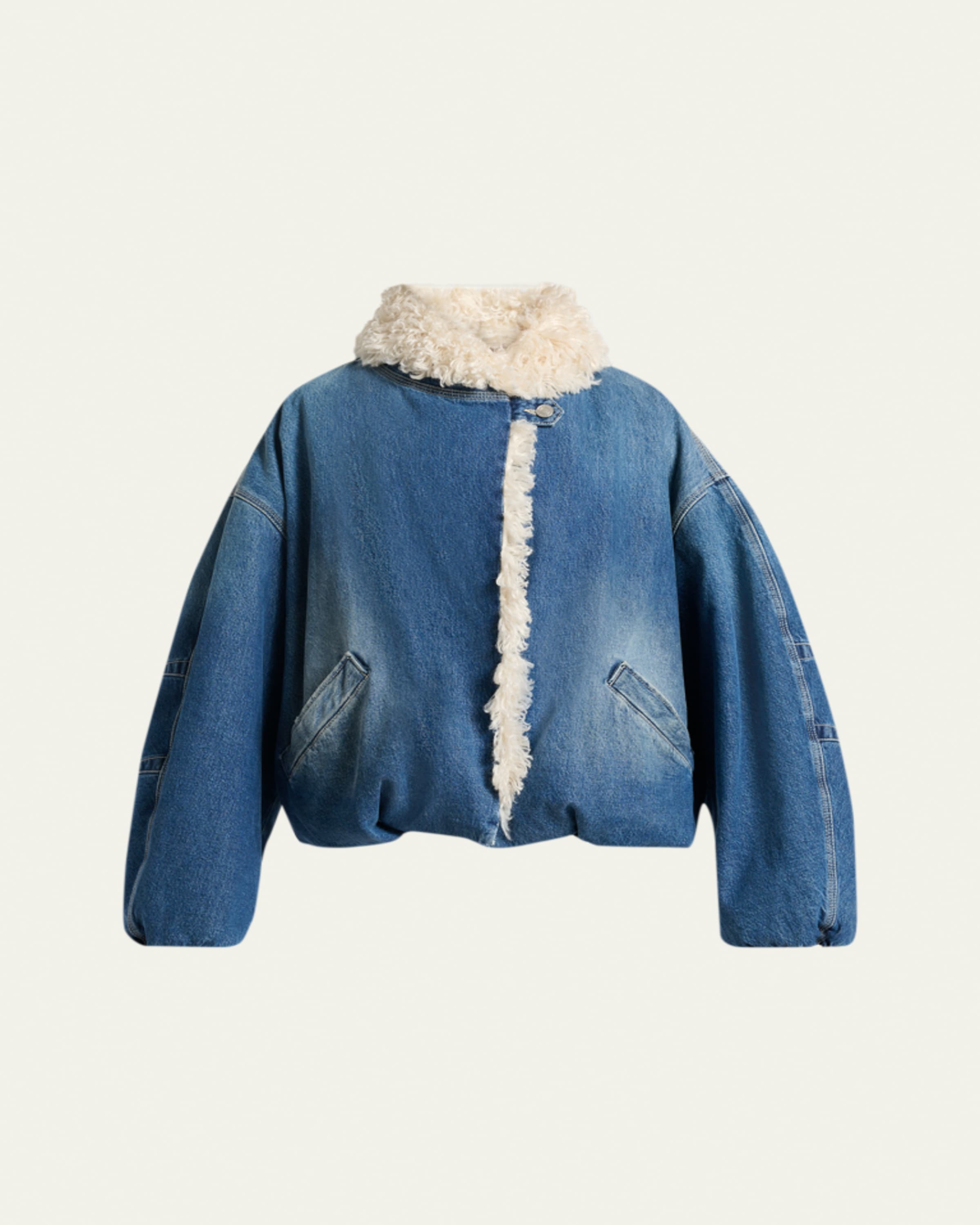 ISABEL MARANT デニム VOLKA カバーオール ジャケット Isabel Marant Dolie Denim Jacket - Bergdorf Goodman