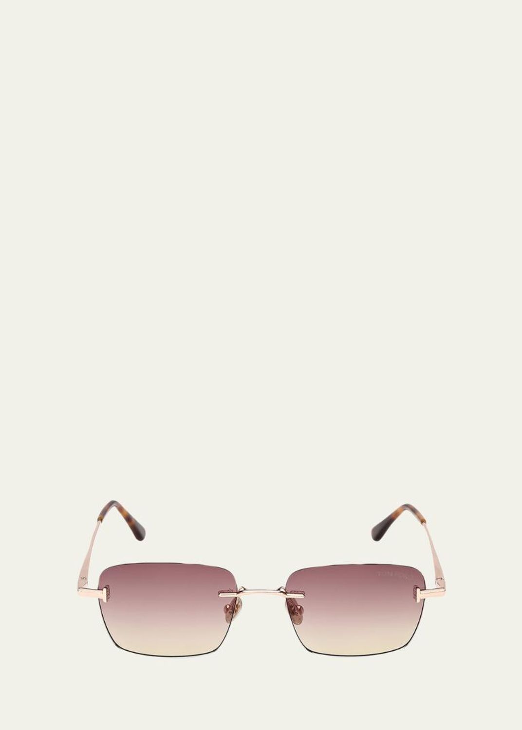 Bottega Veneta BV1451S-001 Acetate Rectangle Sunglasses - Bergdorf