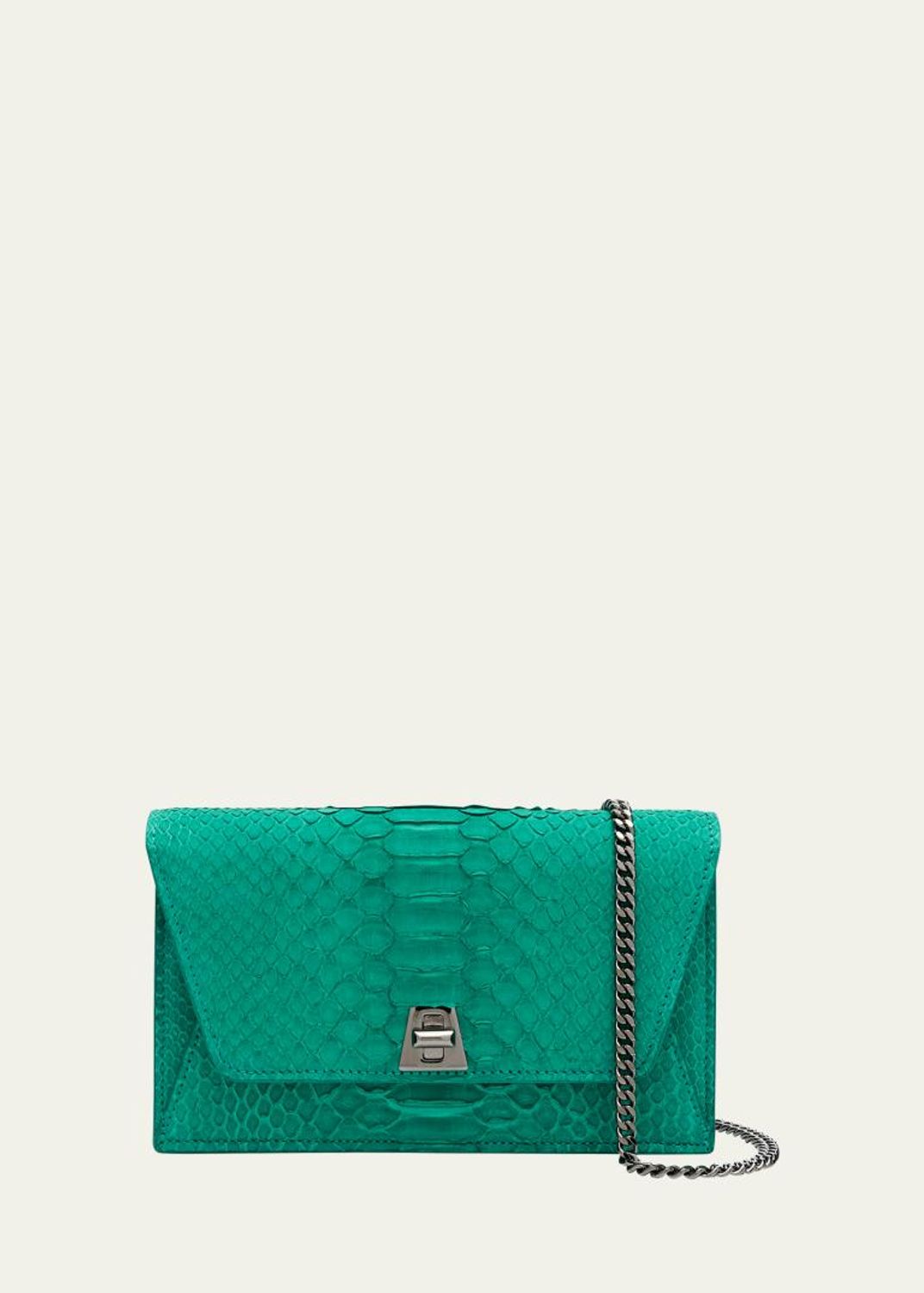 Akris Anouk Metallic Snakeskin Envelope Bag - Bergdorf Goodman