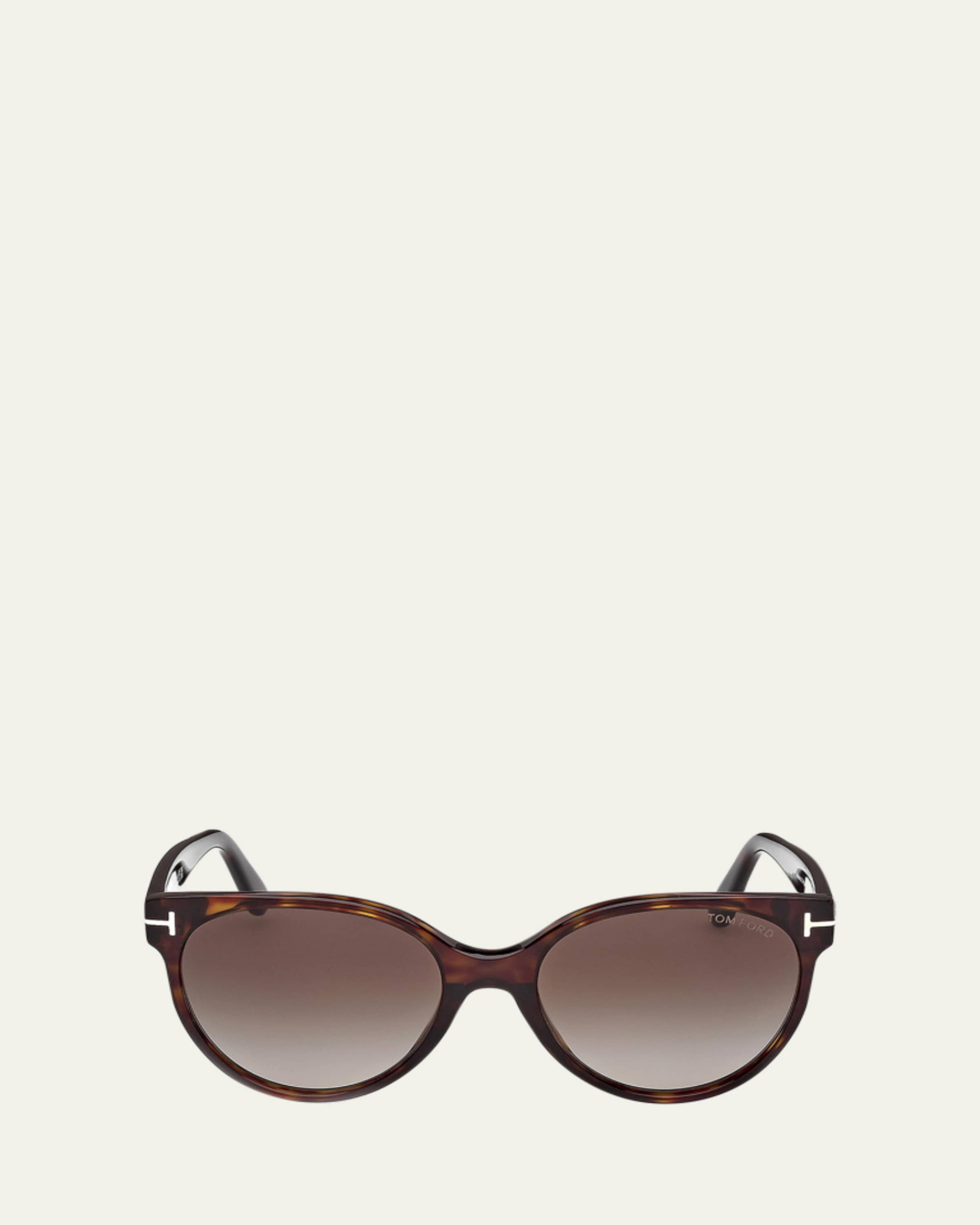 TOM FORD Alistair Two-Tone Squared Cat-Eye Sunglasses - Bergdorf