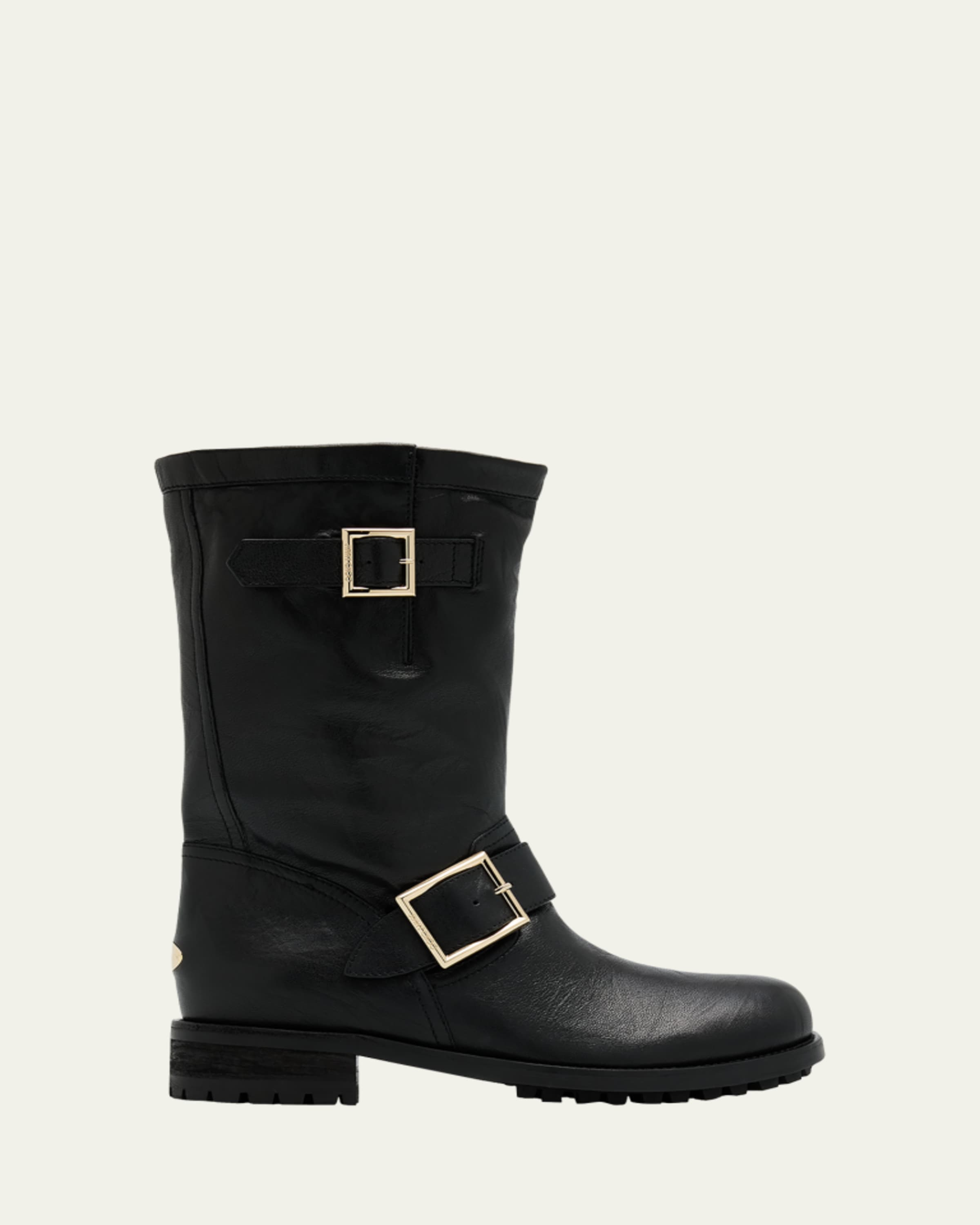 Jimmy Choo Biker TPU Mid-Calf Rain Boots - Bergdorf Goodman