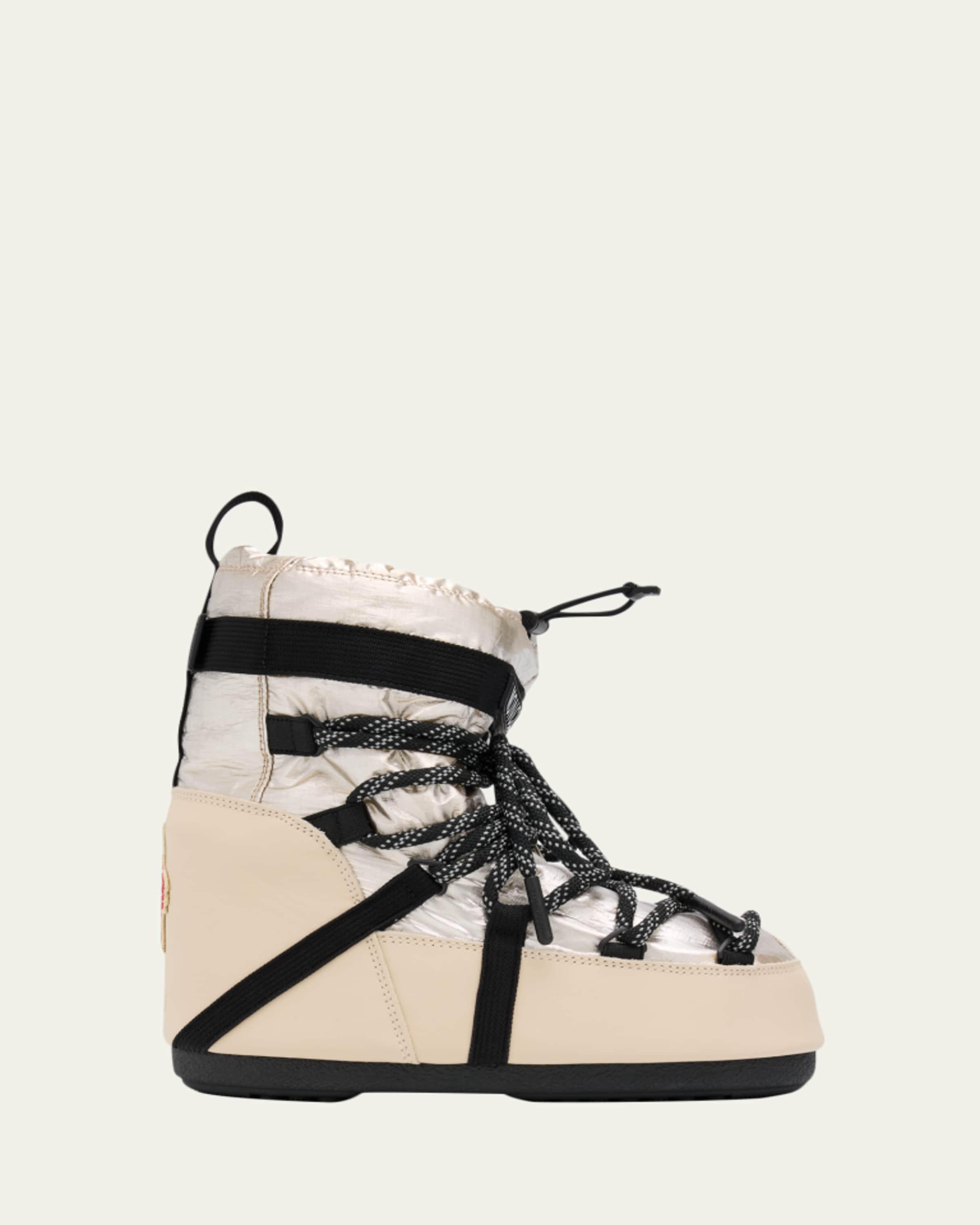 Fendi Shearling-Lined FF Embossed Leather Ski Boots - Bergdorf Goodman